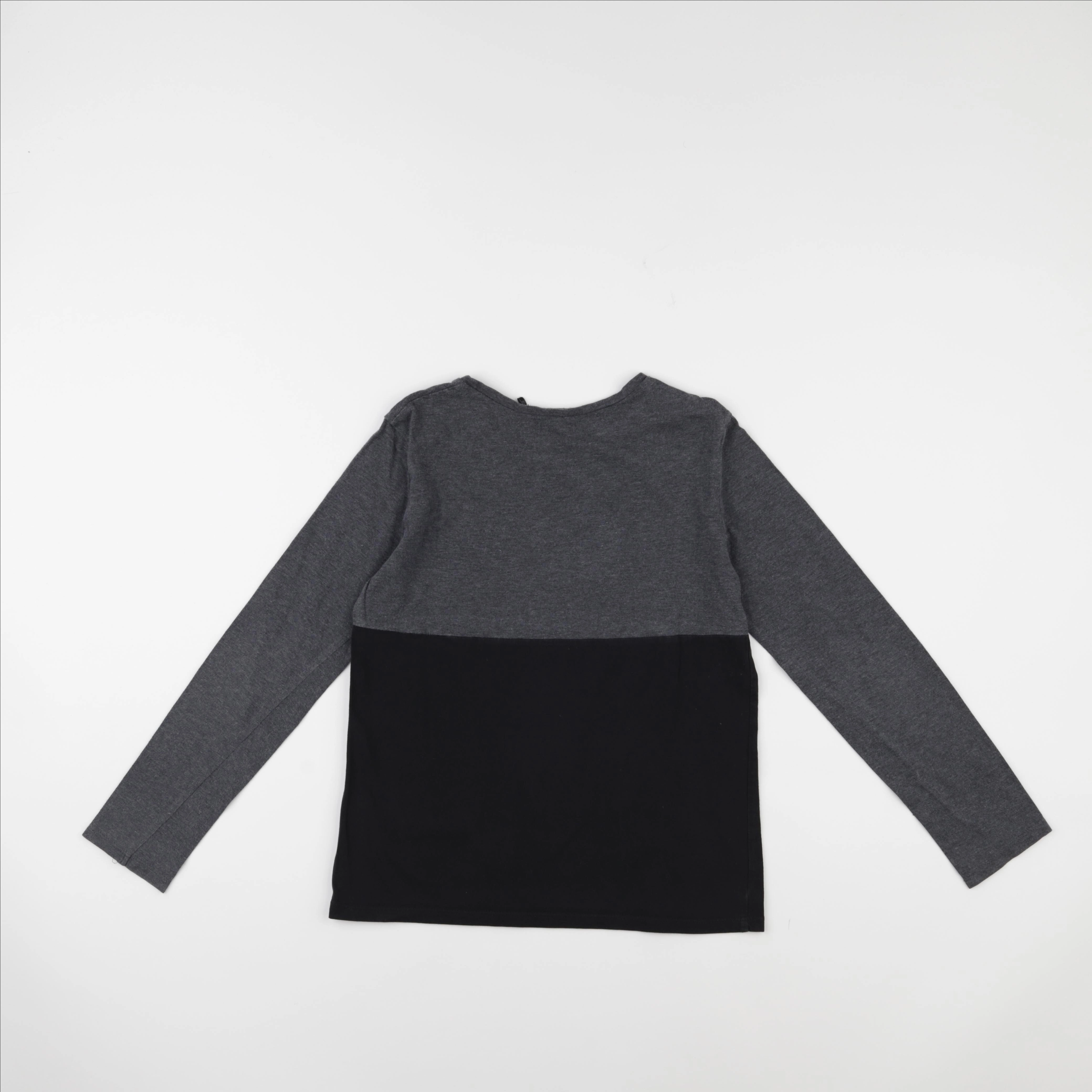 IKKS - tee-shirt gris, noir - 10 ans