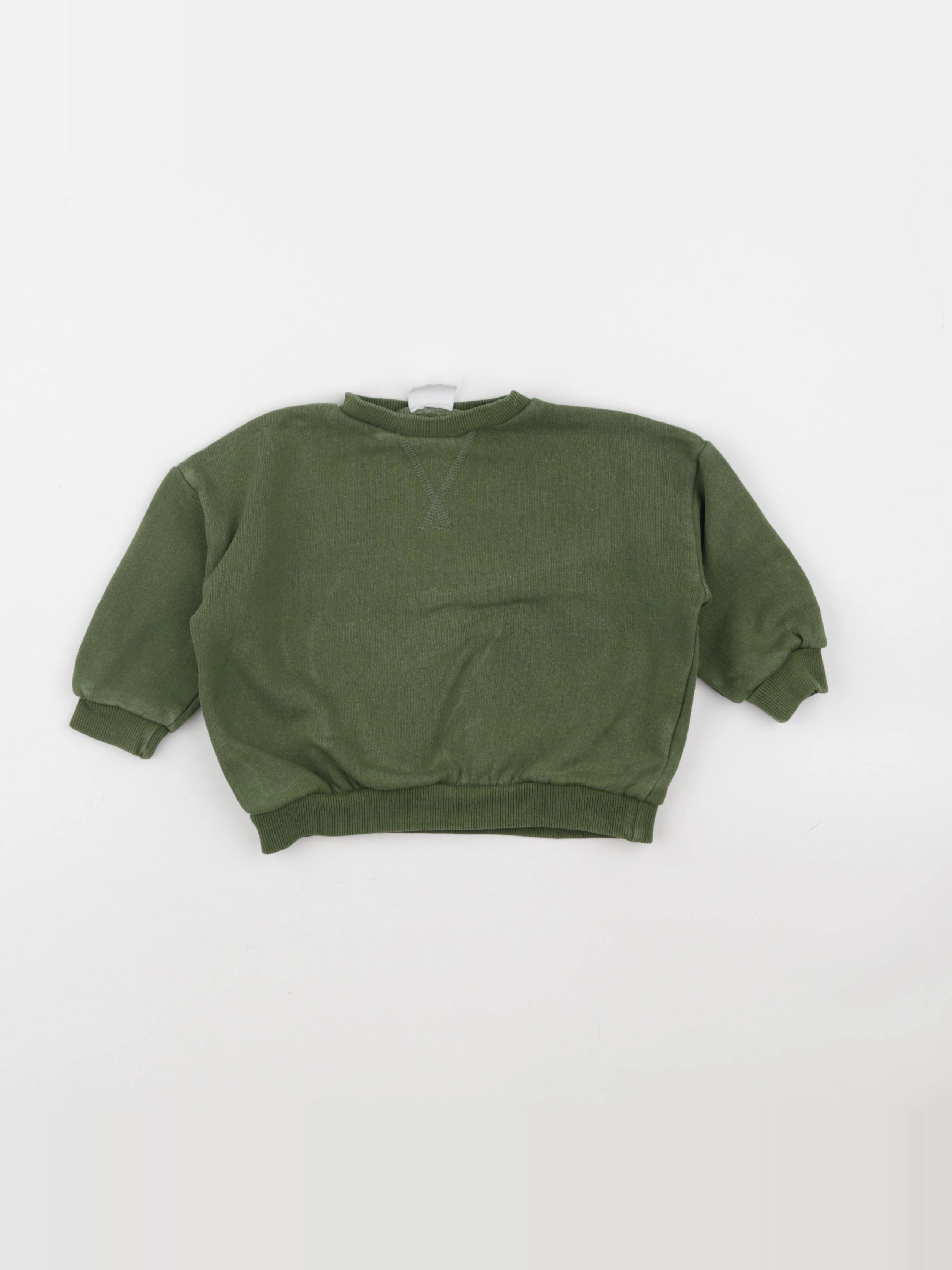Zara - sweat vert - 9/12 mois