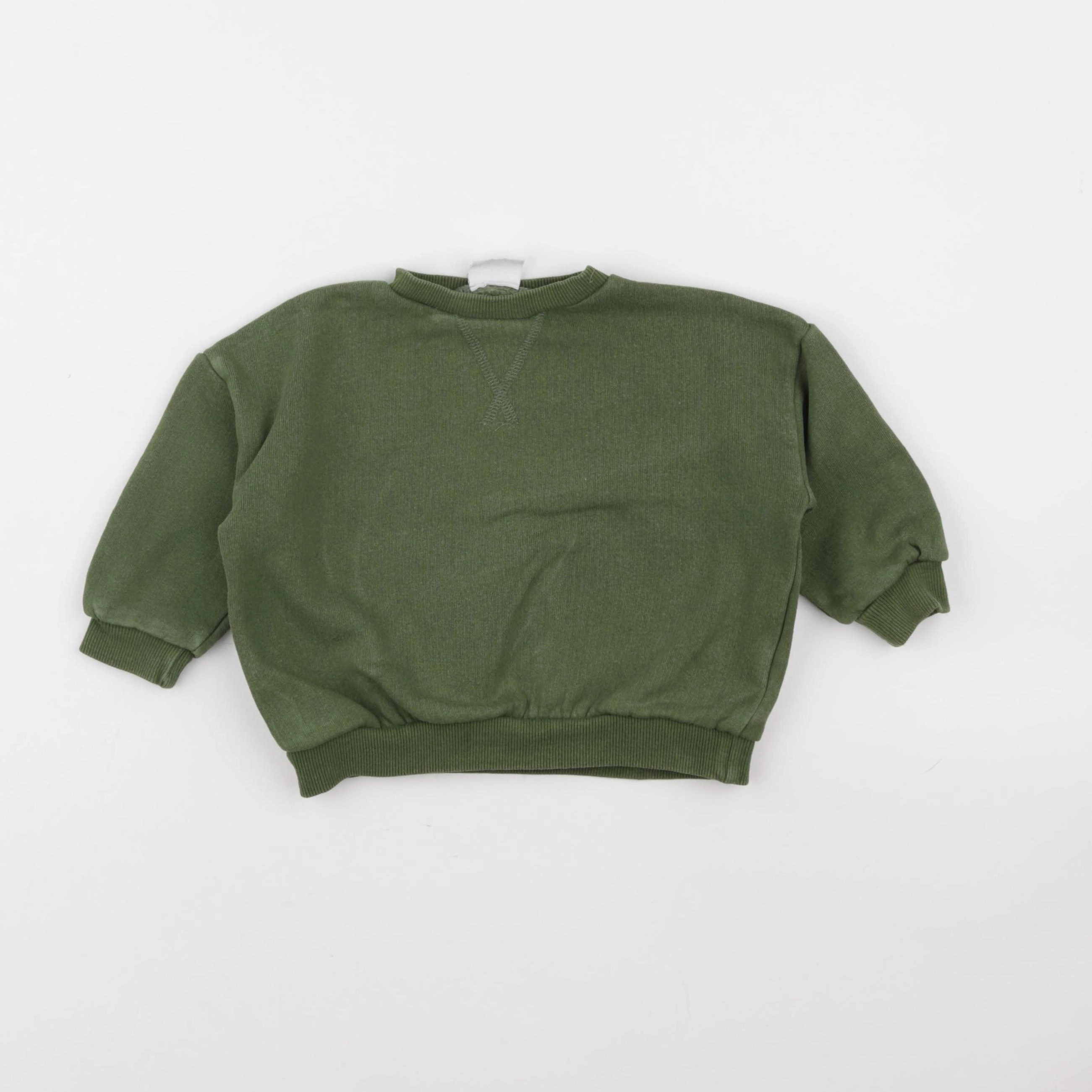 Zara - sweat vert - 9/12 mois