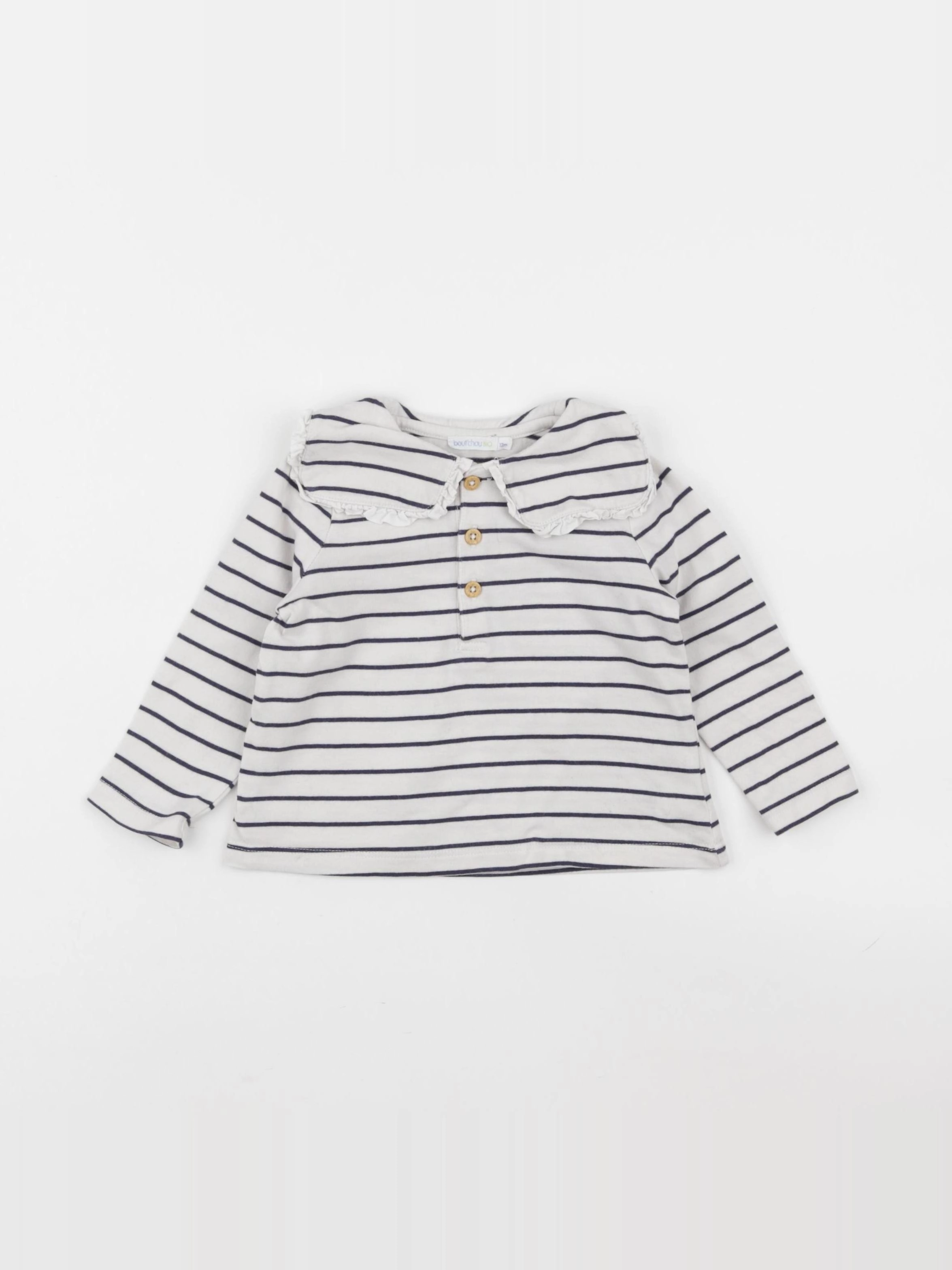 Boutchou - tee-shirt bleu - 12 mois