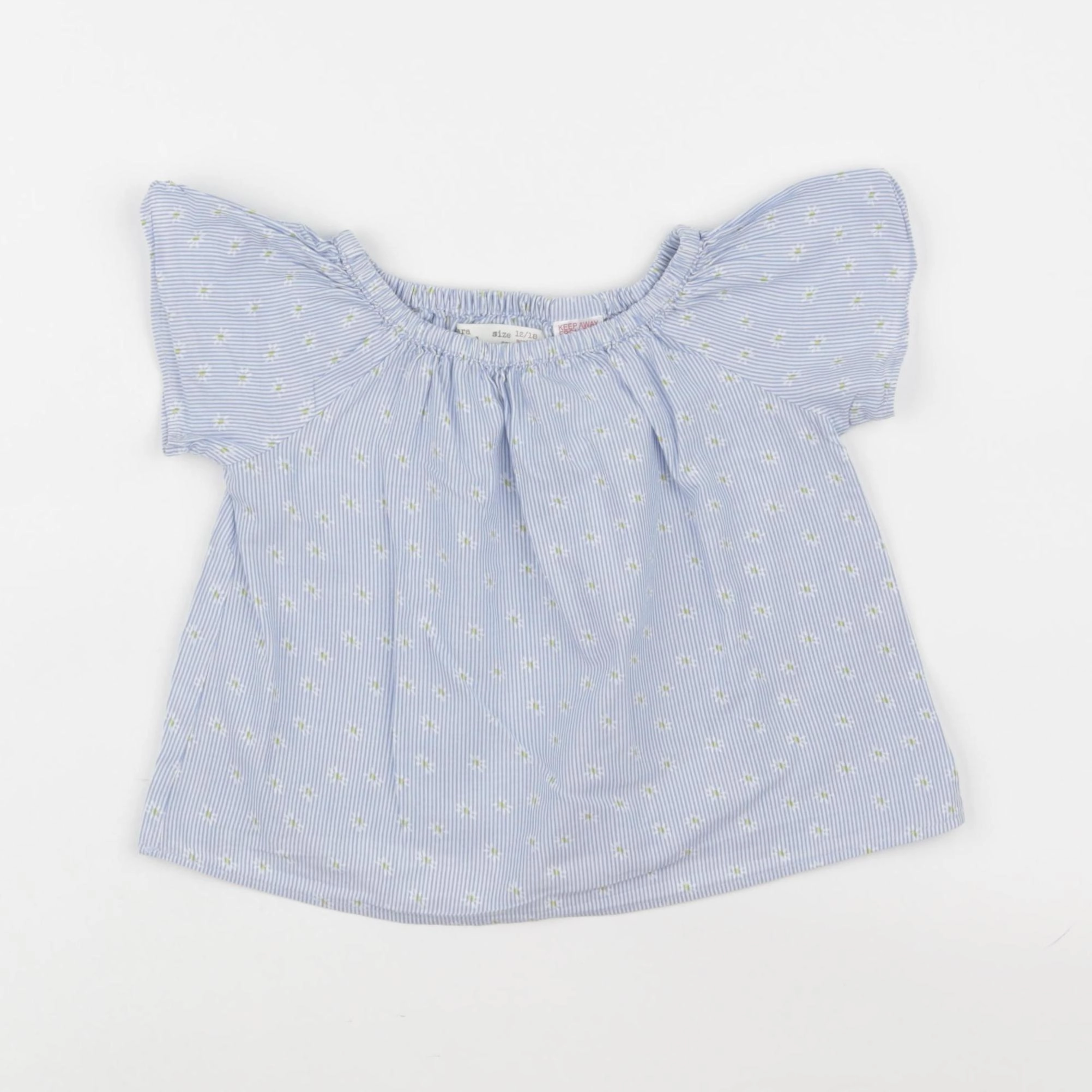 Zara - blouse bleu - 12/18 mois