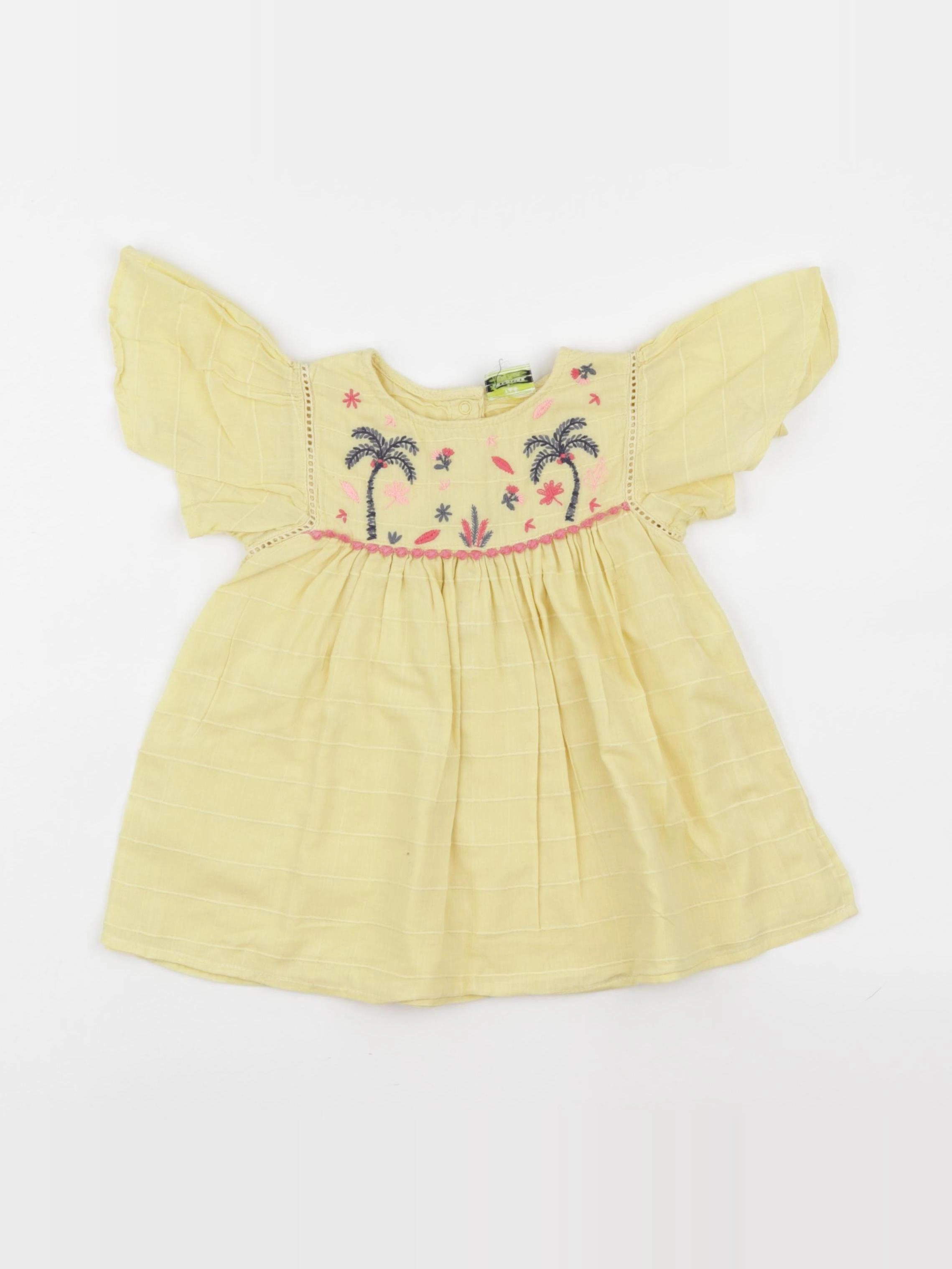 Tape à l'oeil - robe jaune - 12 mois
