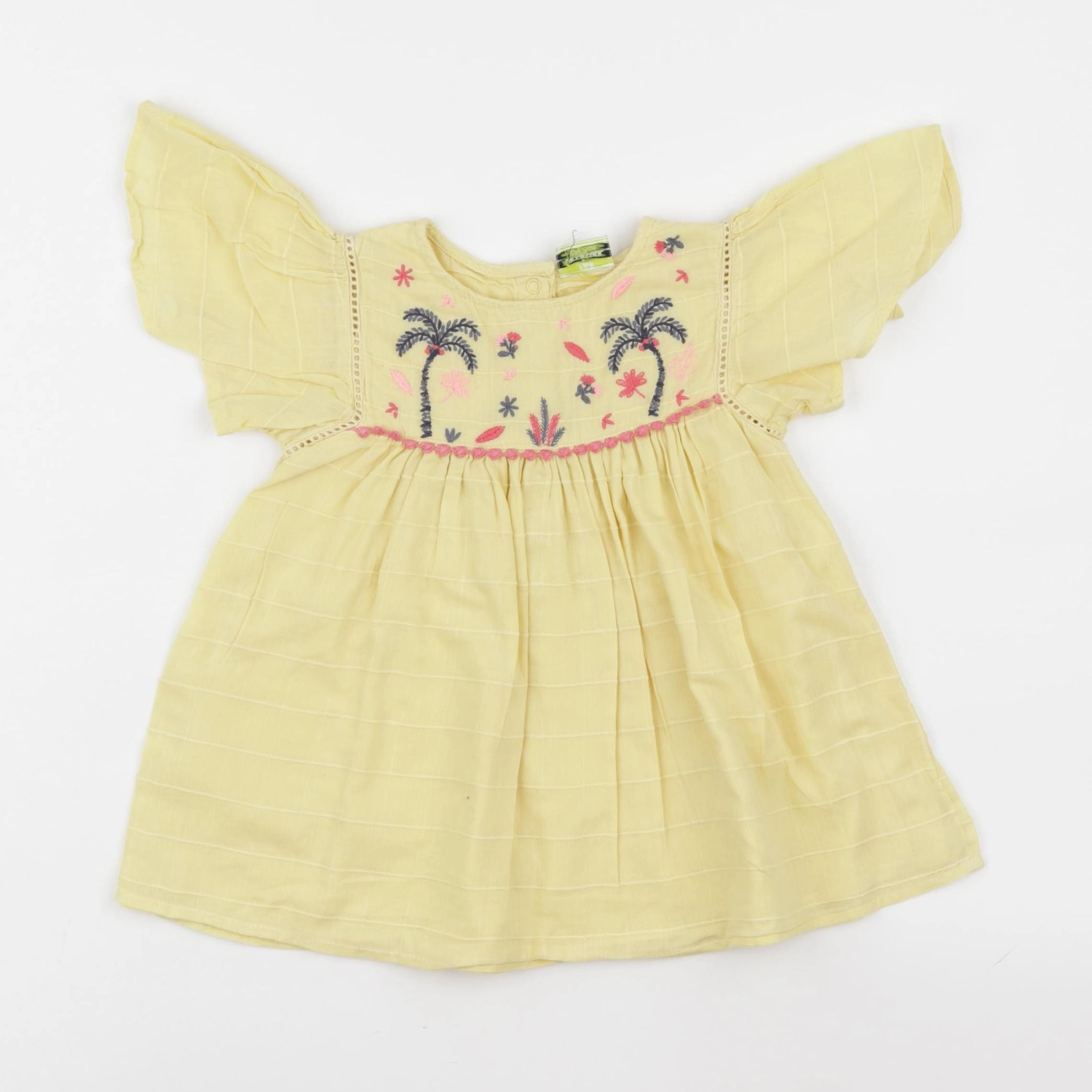 Tape à l'oeil - robe jaune - 12 mois