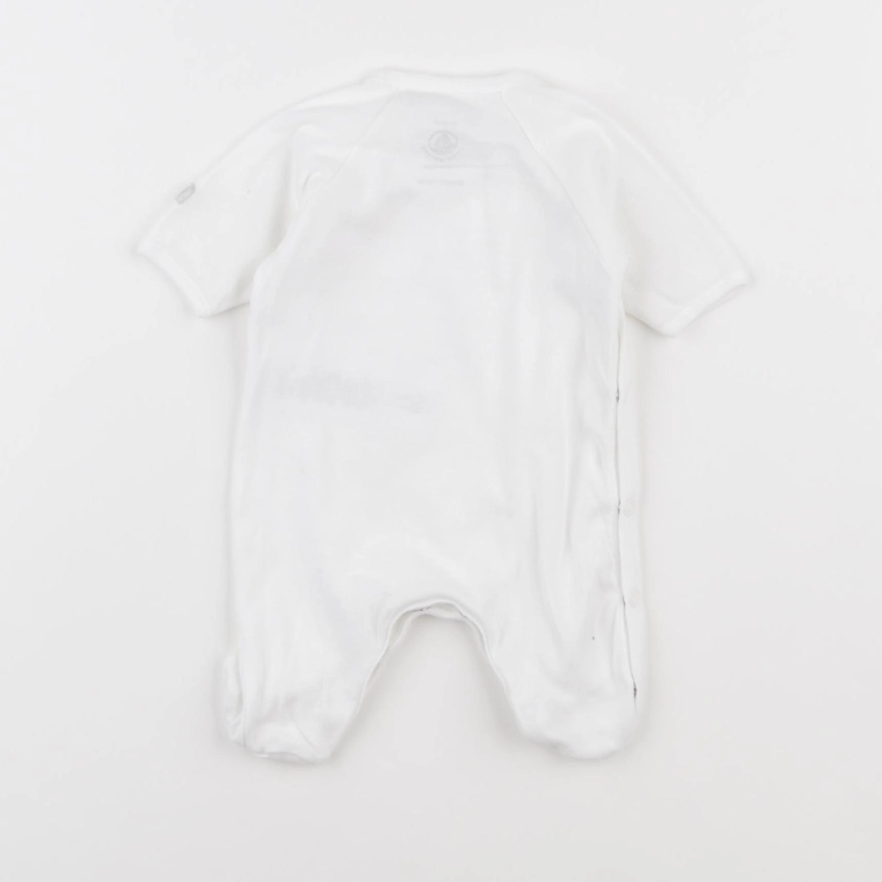Petit Bateau - pyjama coton blanc - 0 mois