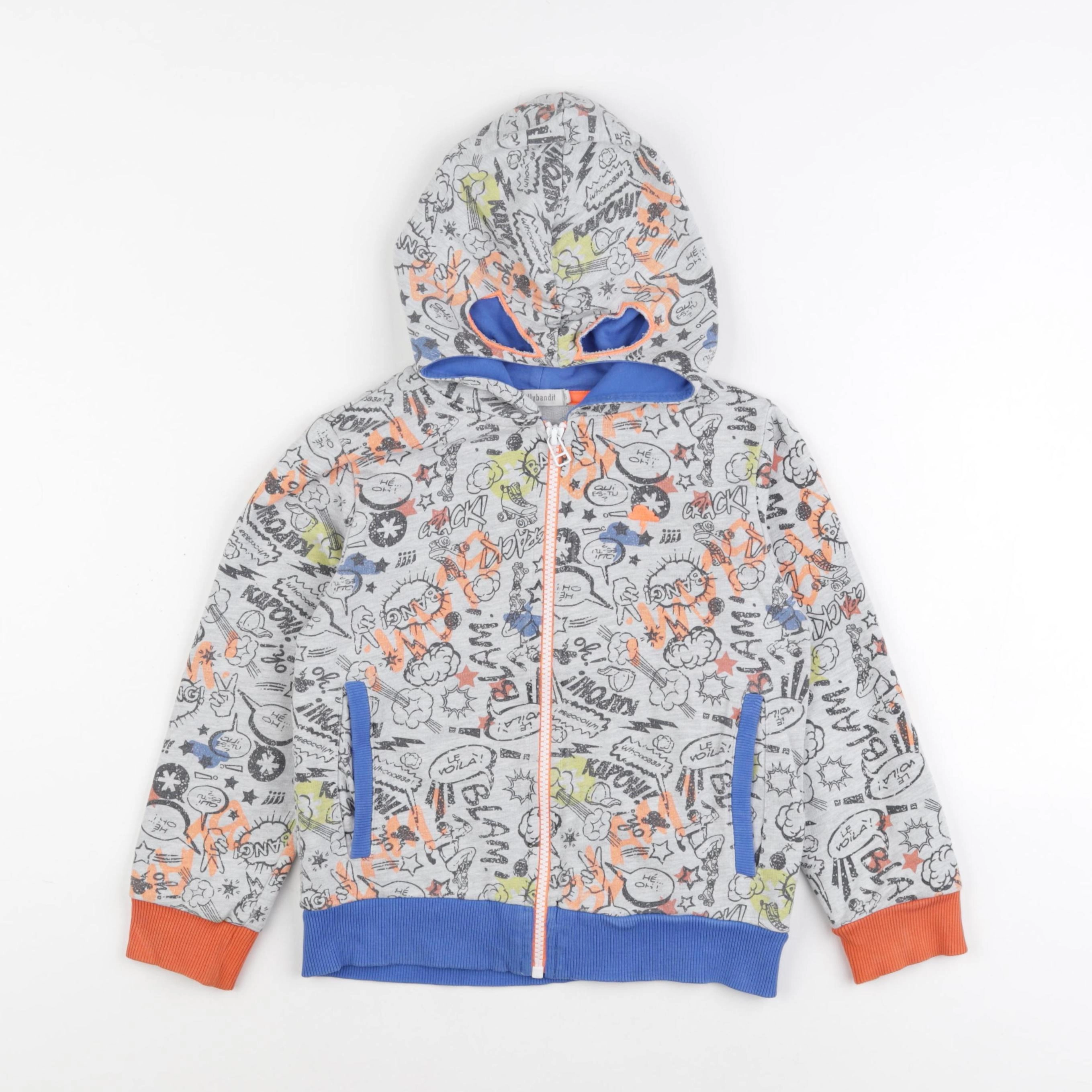 Billy Bandit - sweat gris - 6 ans