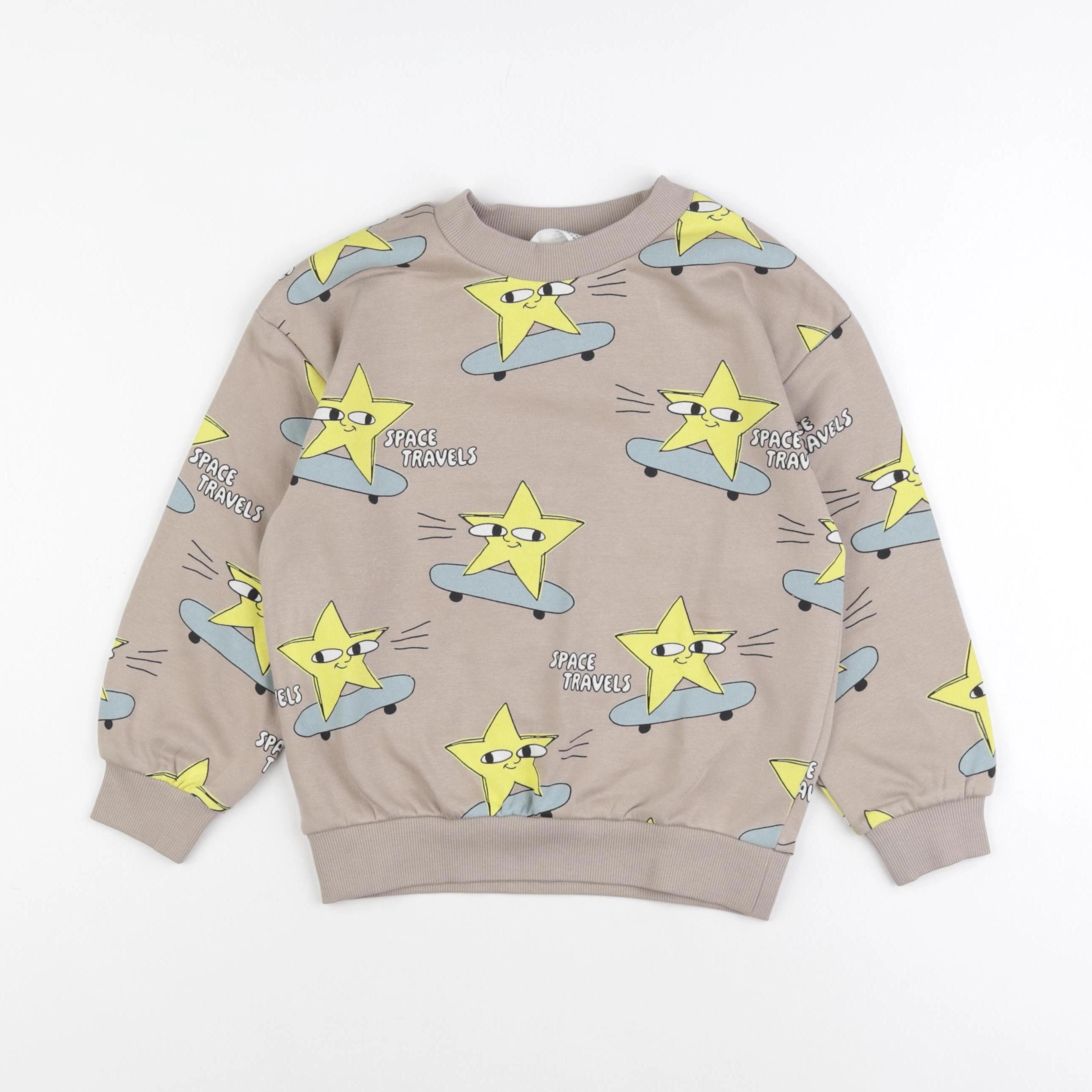 H&M - sweat beige - 5/6 ans