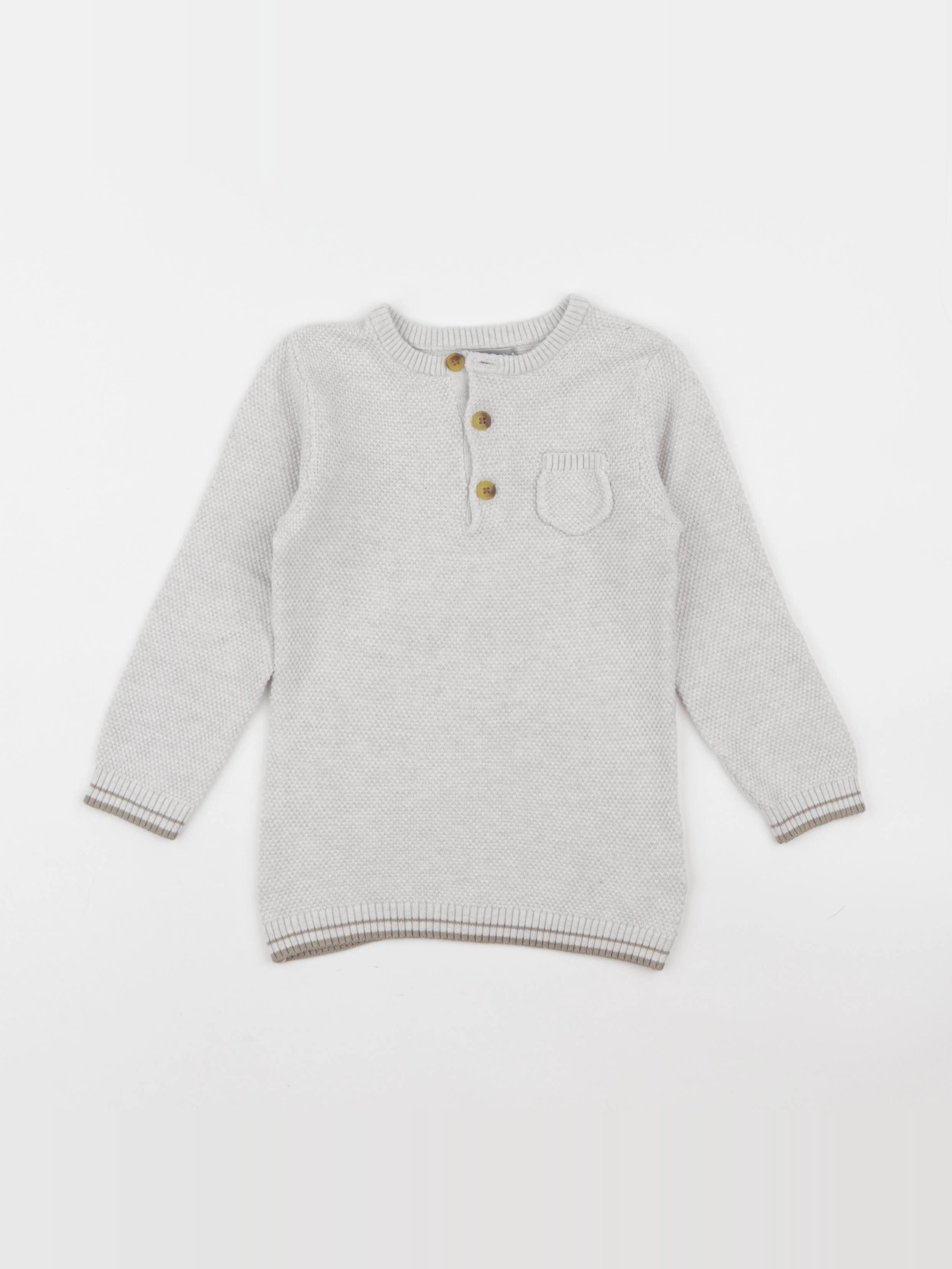 Vertbaudet - robe gris - 4 ans