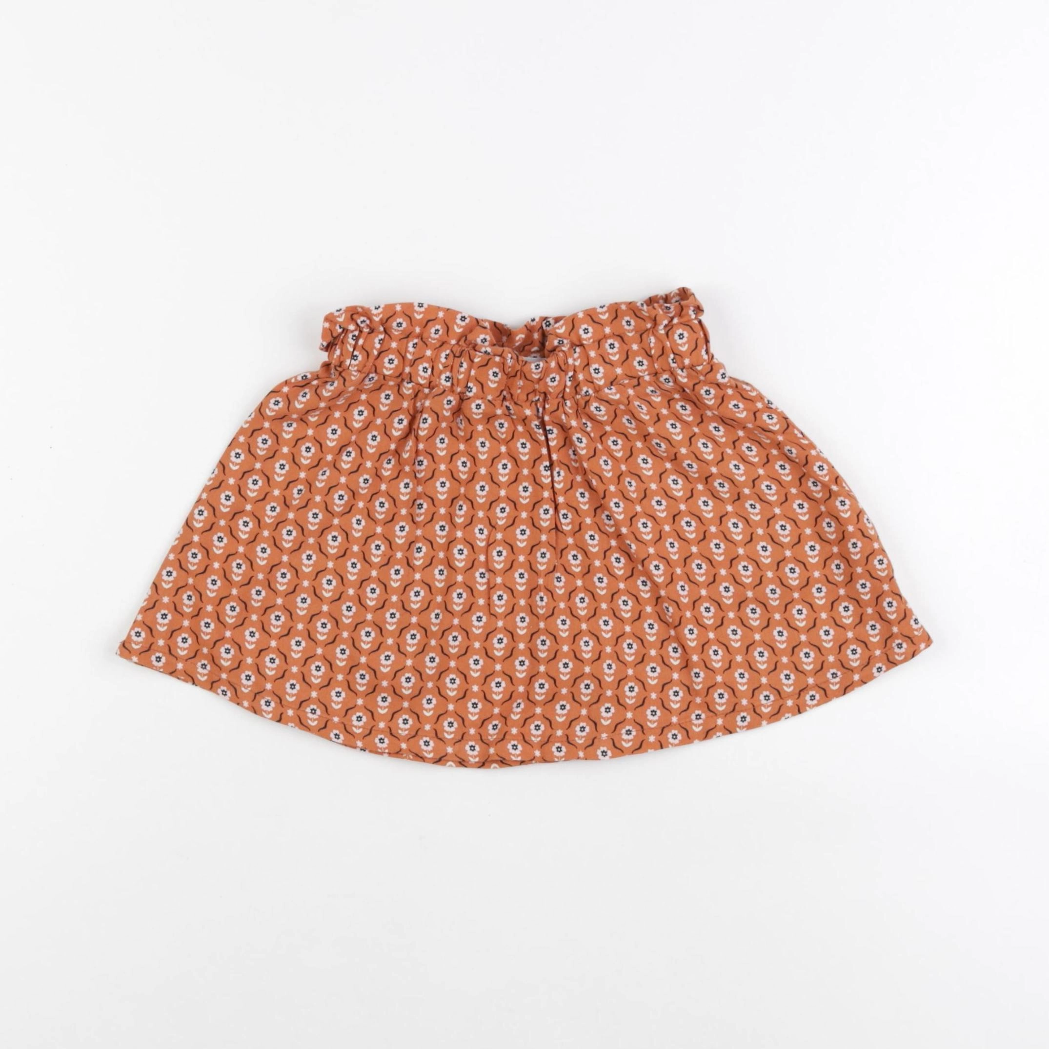 Vertbaudet - jupe orange - 3 ans