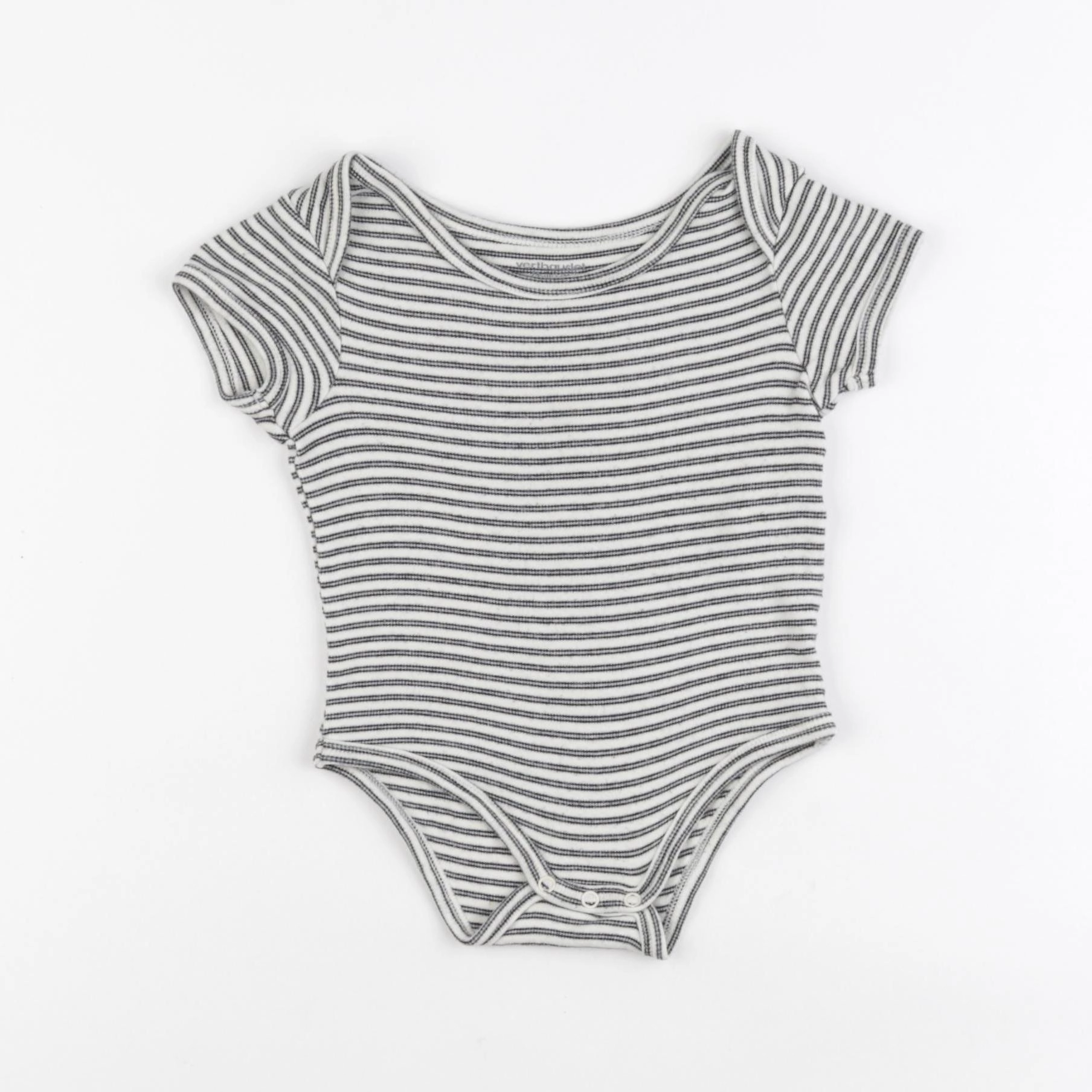 Vertbaudet - body blanc, bleu - 12 mois