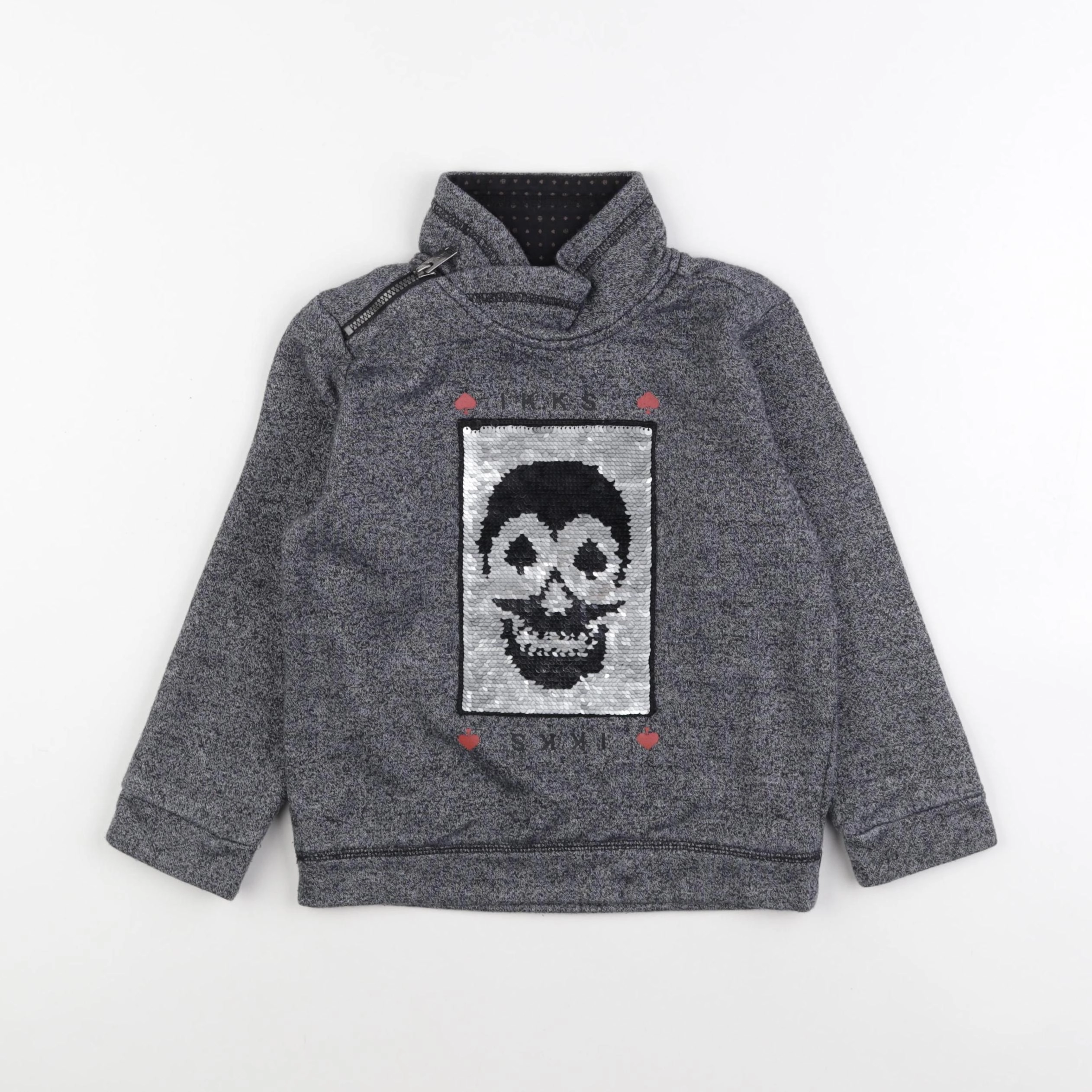 IKKS - sweat gris - 5 ans