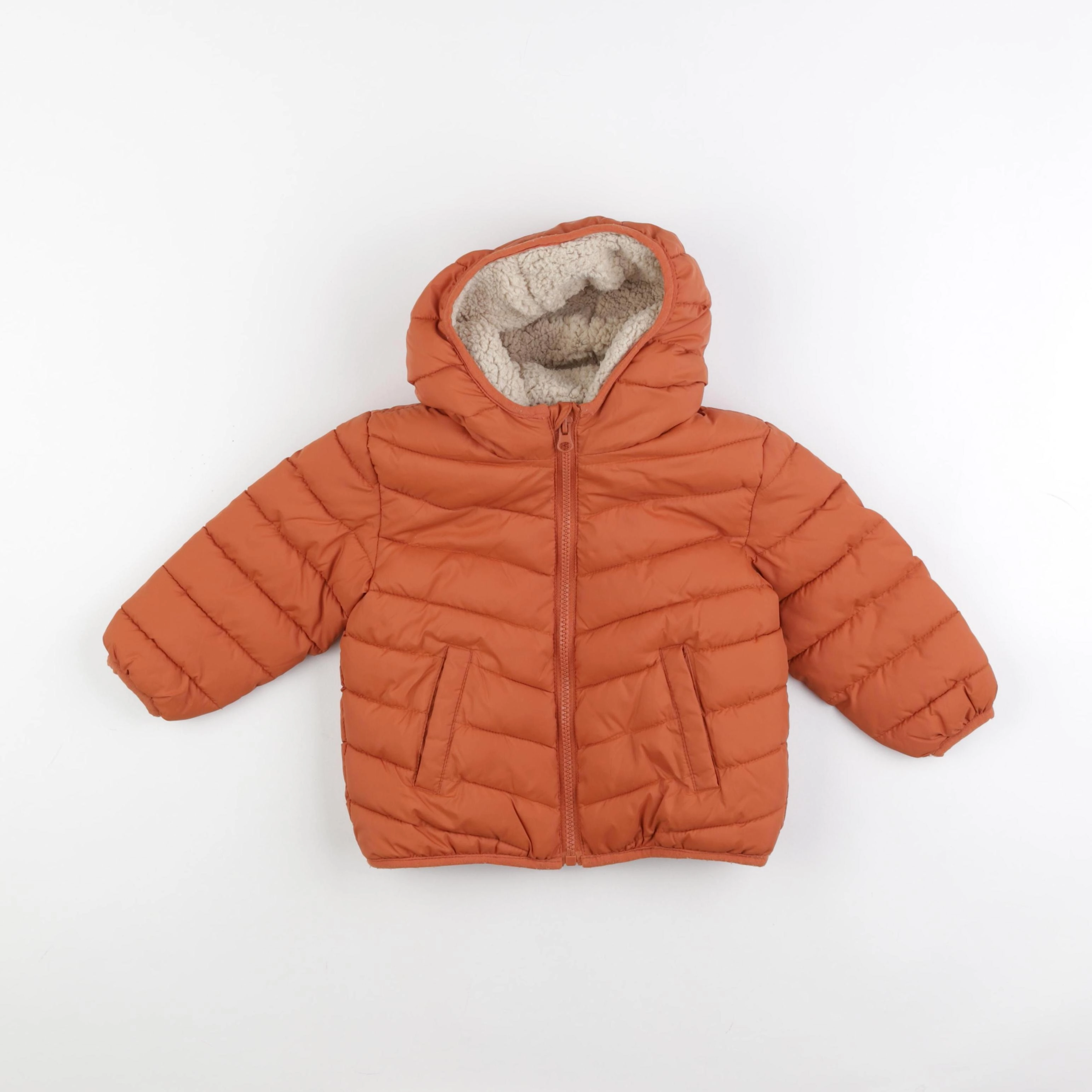 Mango - doudoune orange - 18/24 mois