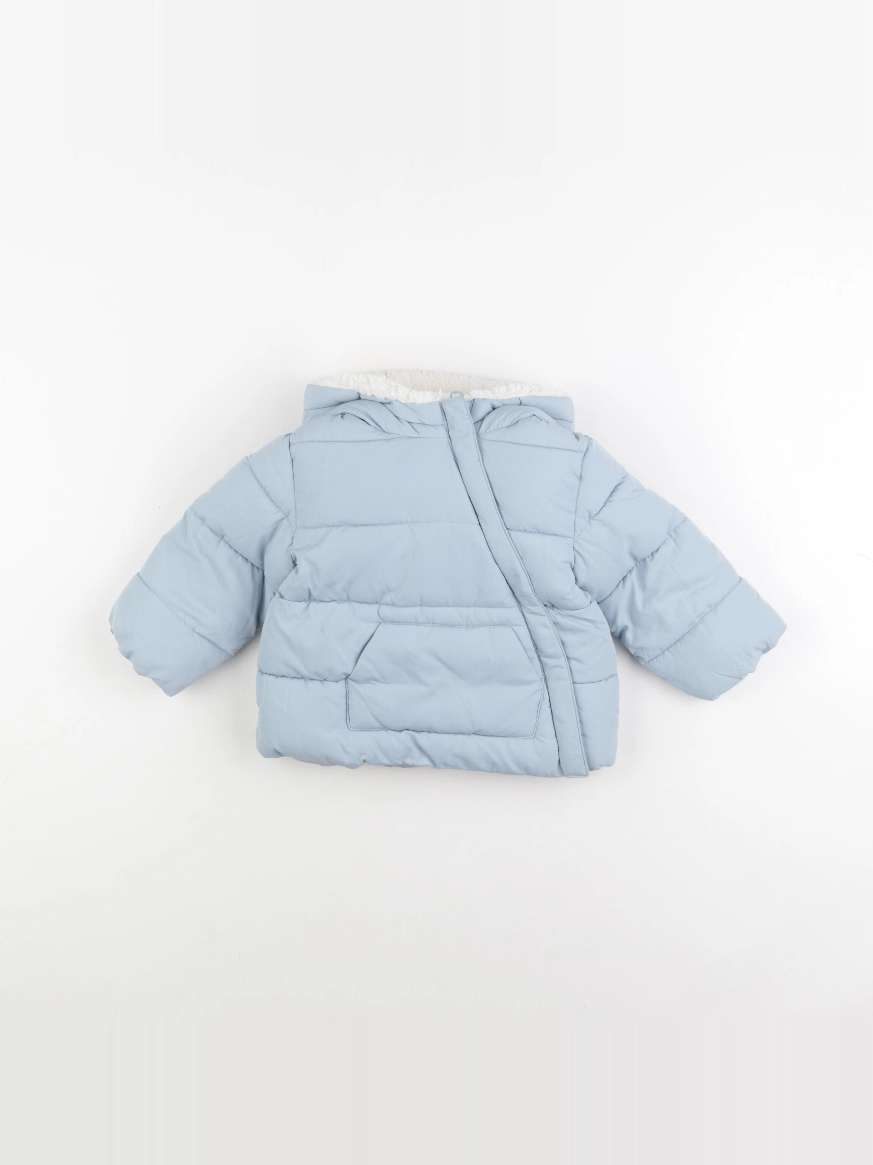 Mango - doudoune bleu - 6/9 mois
