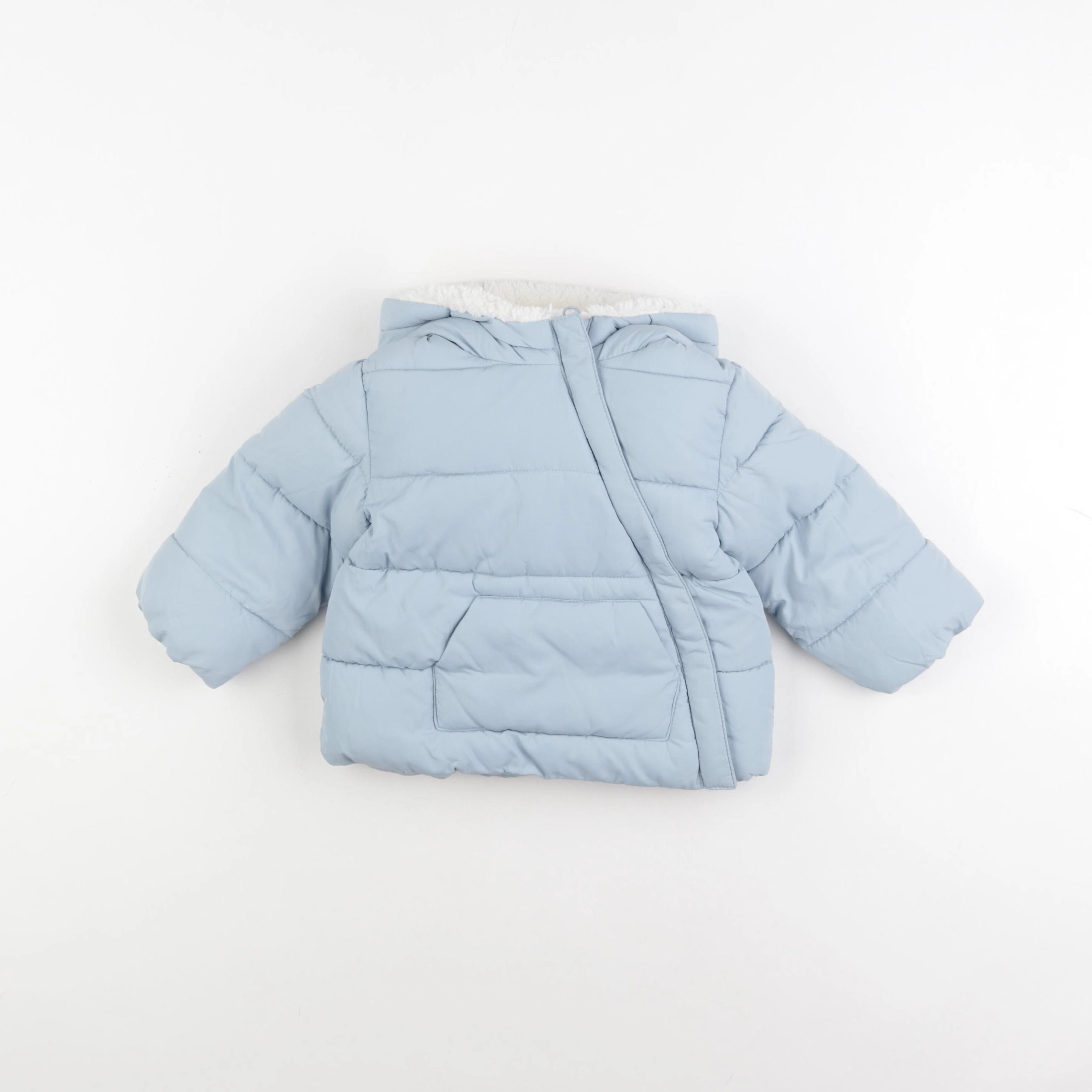 Mango - doudoune bleu - 6/9 mois