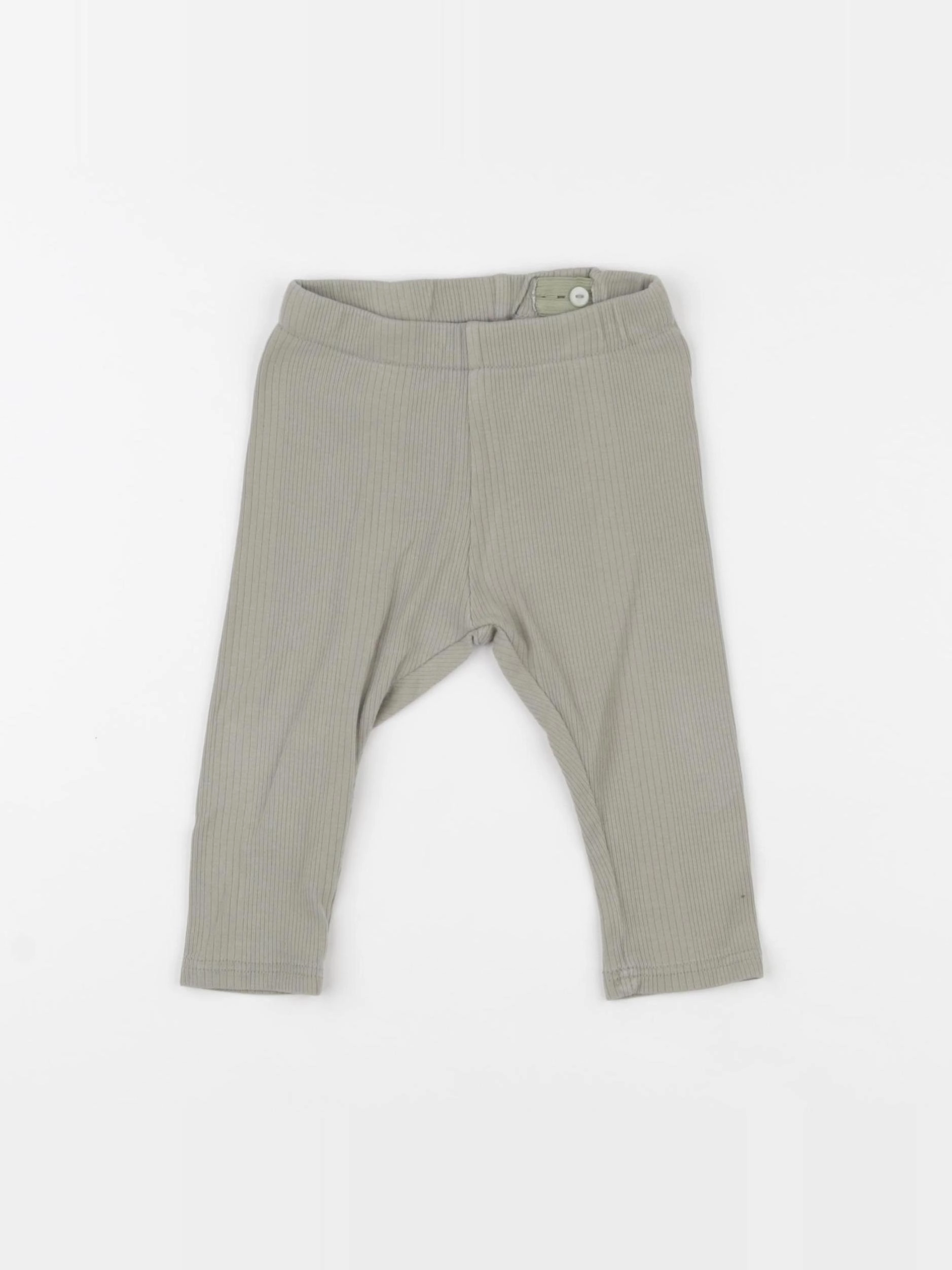 H&M - legging vert - 6/9 mois