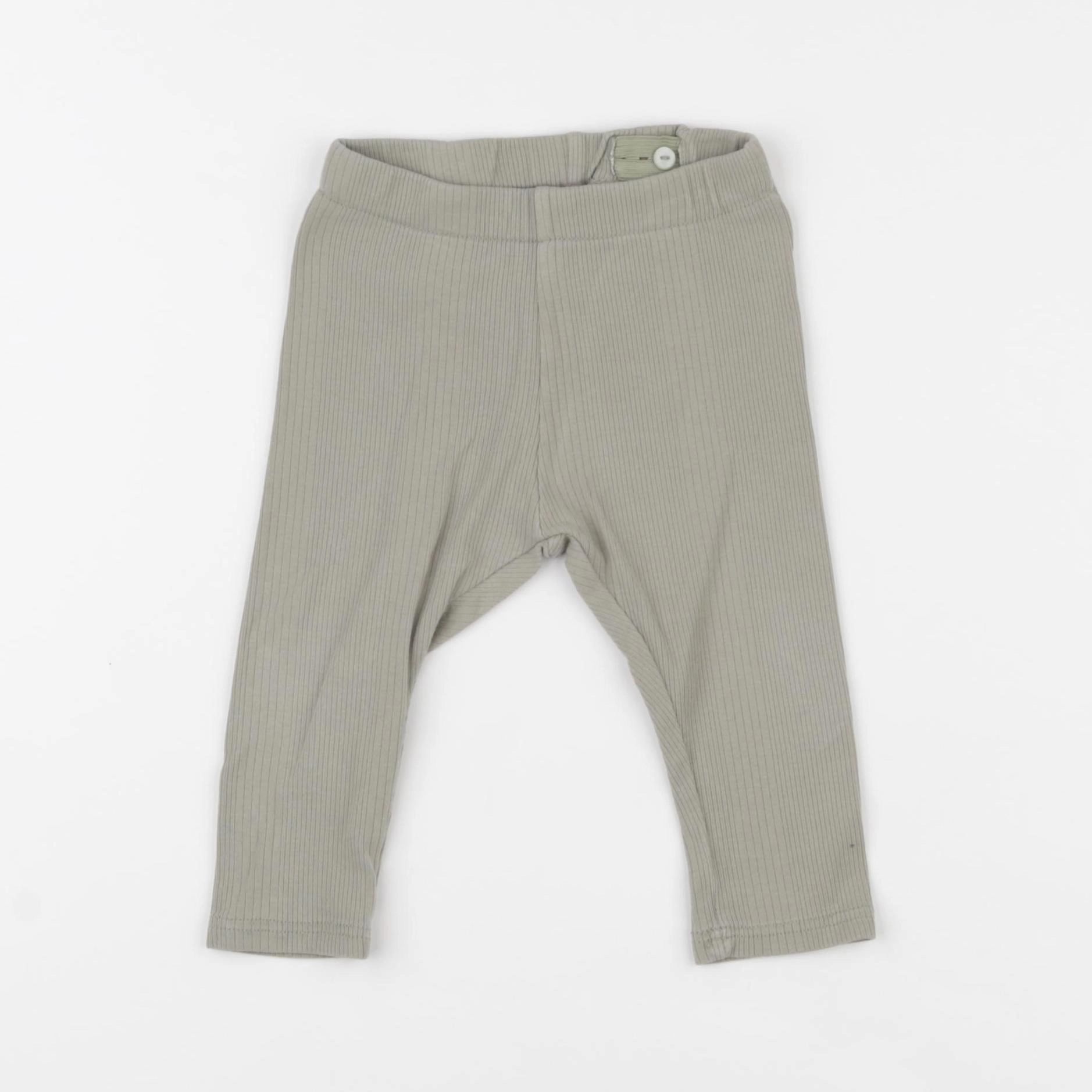 H&M - legging vert - 6/9 mois