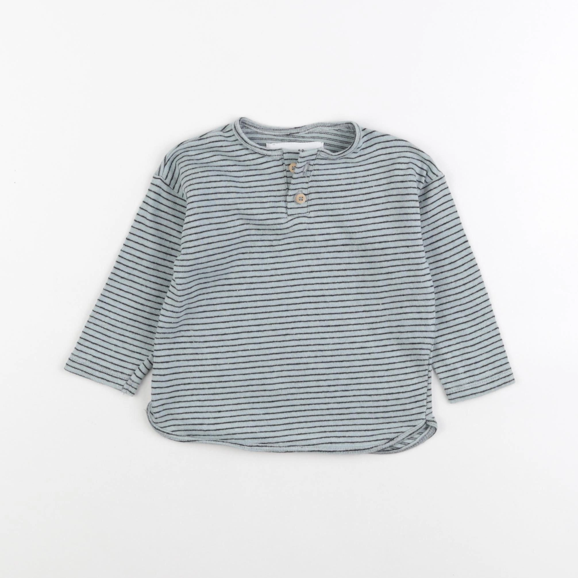 Zara - tee-shirt vert - 6/9 mois