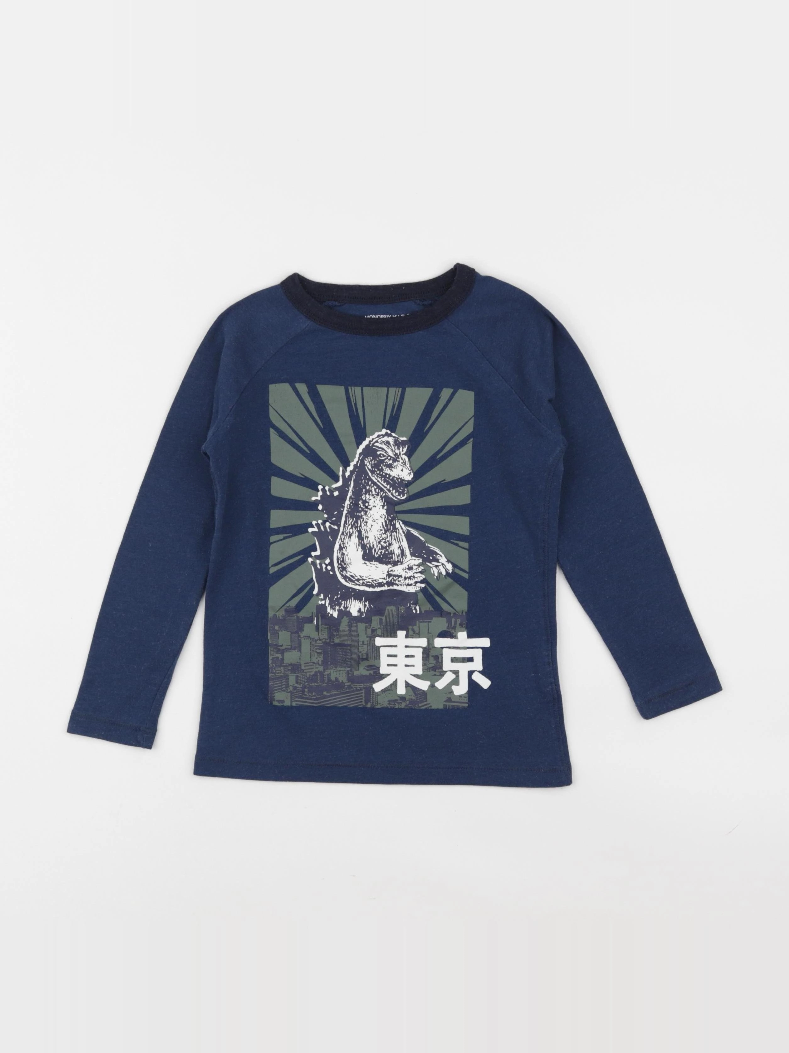 Monoprix - tee-shirt bleu - 4 ans