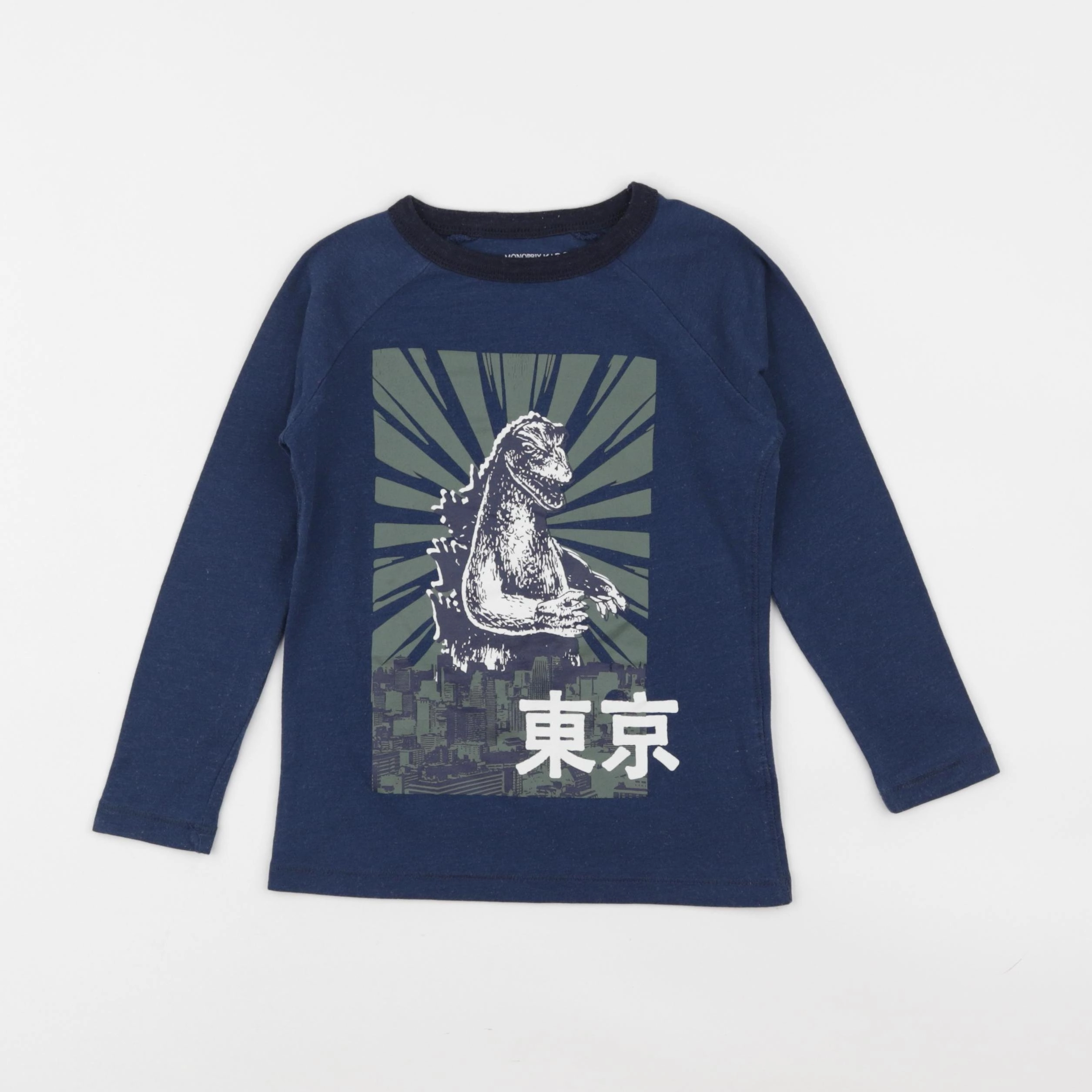 Monoprix - tee-shirt bleu - 4 ans