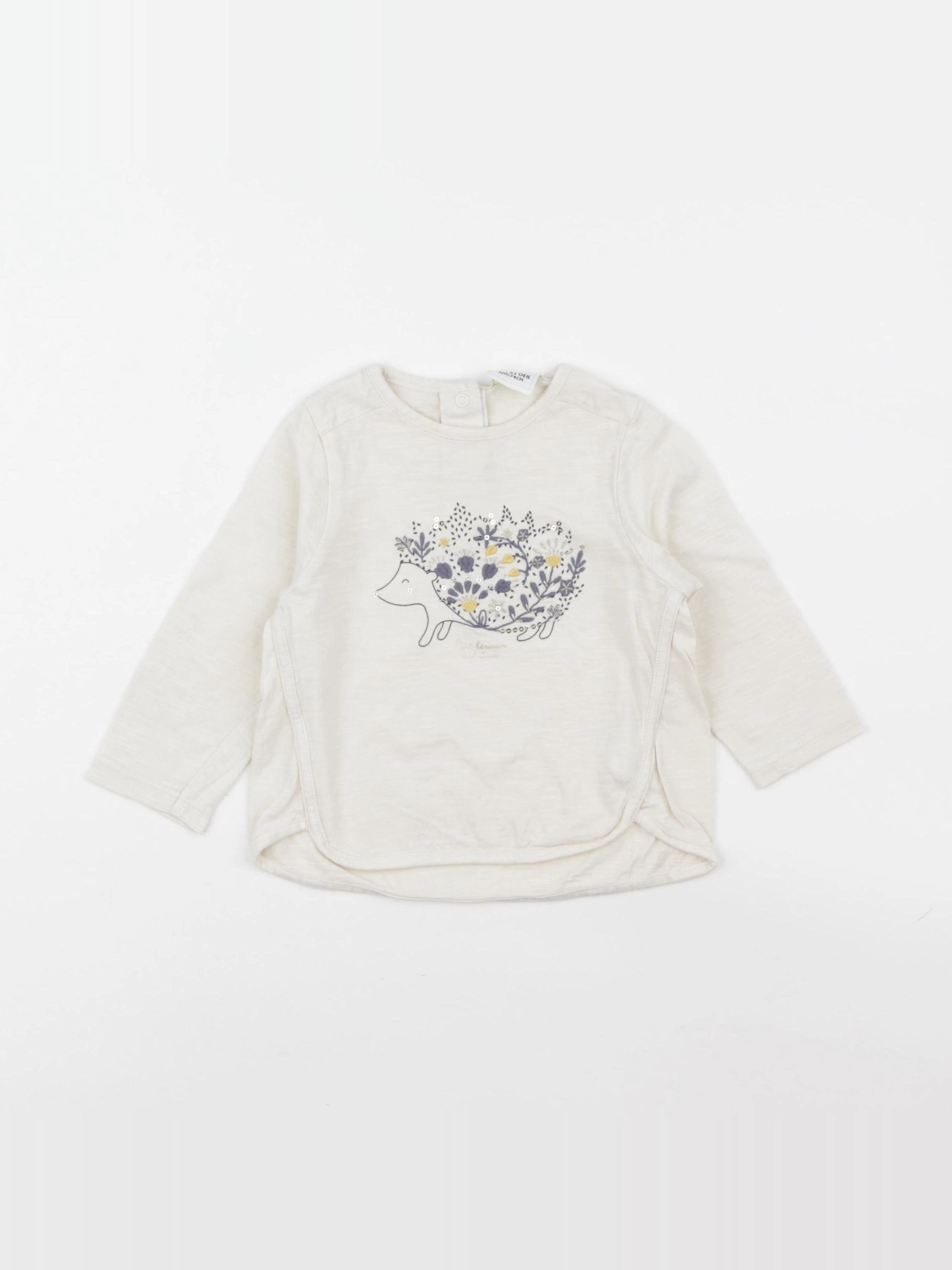Tape à l'oeil - tee-shirt beige - 12 mois