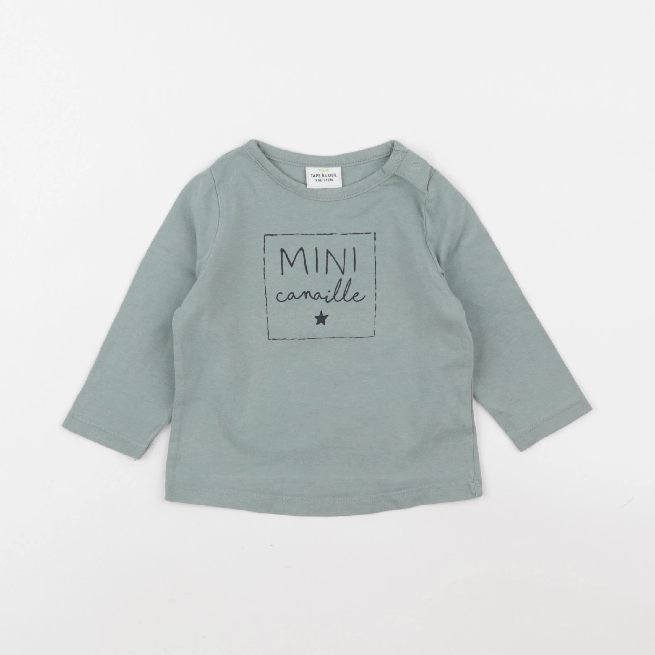 Tape à l'oeil - tee-shirt vert - 9 mois