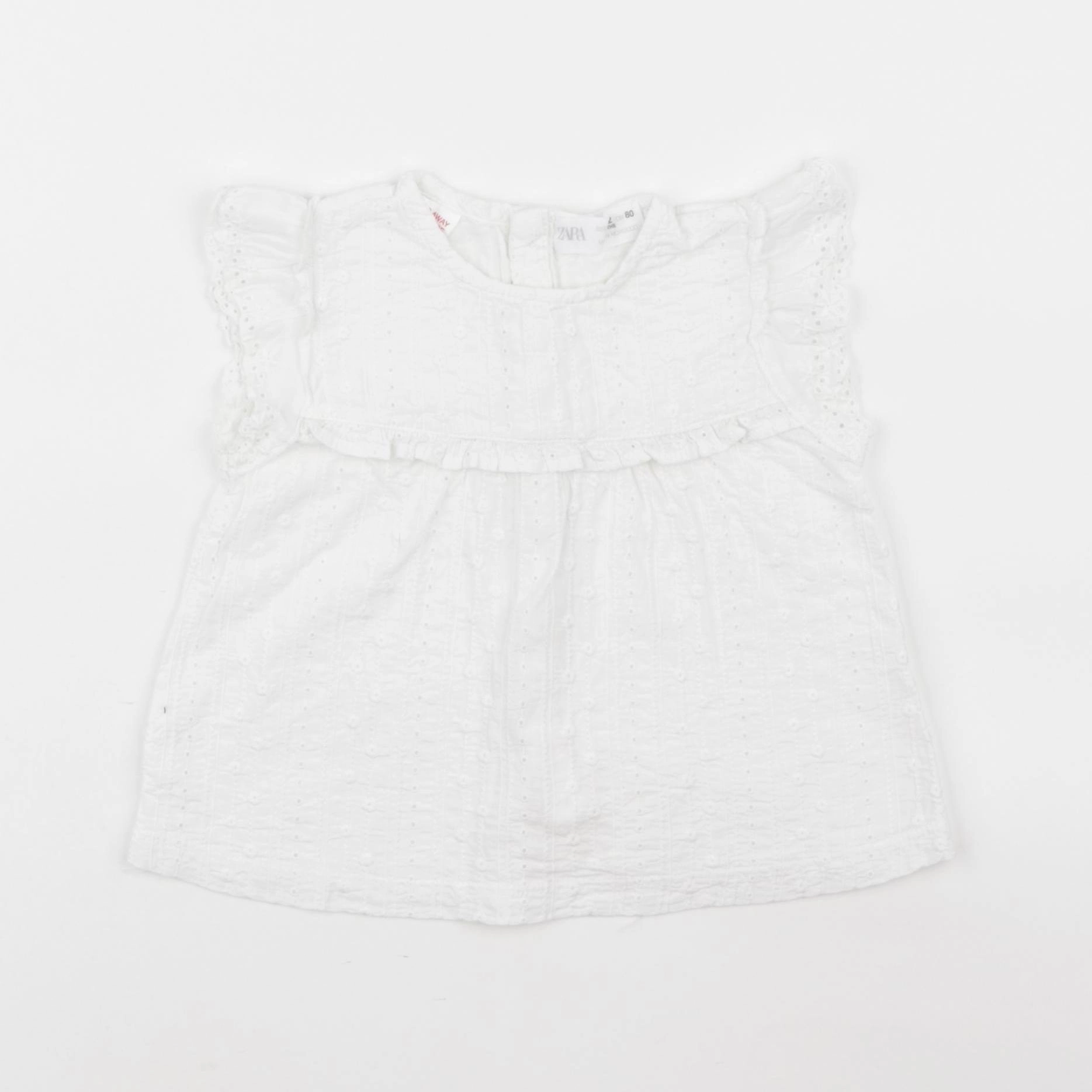 Zara - blouse blanc - 9/12 mois