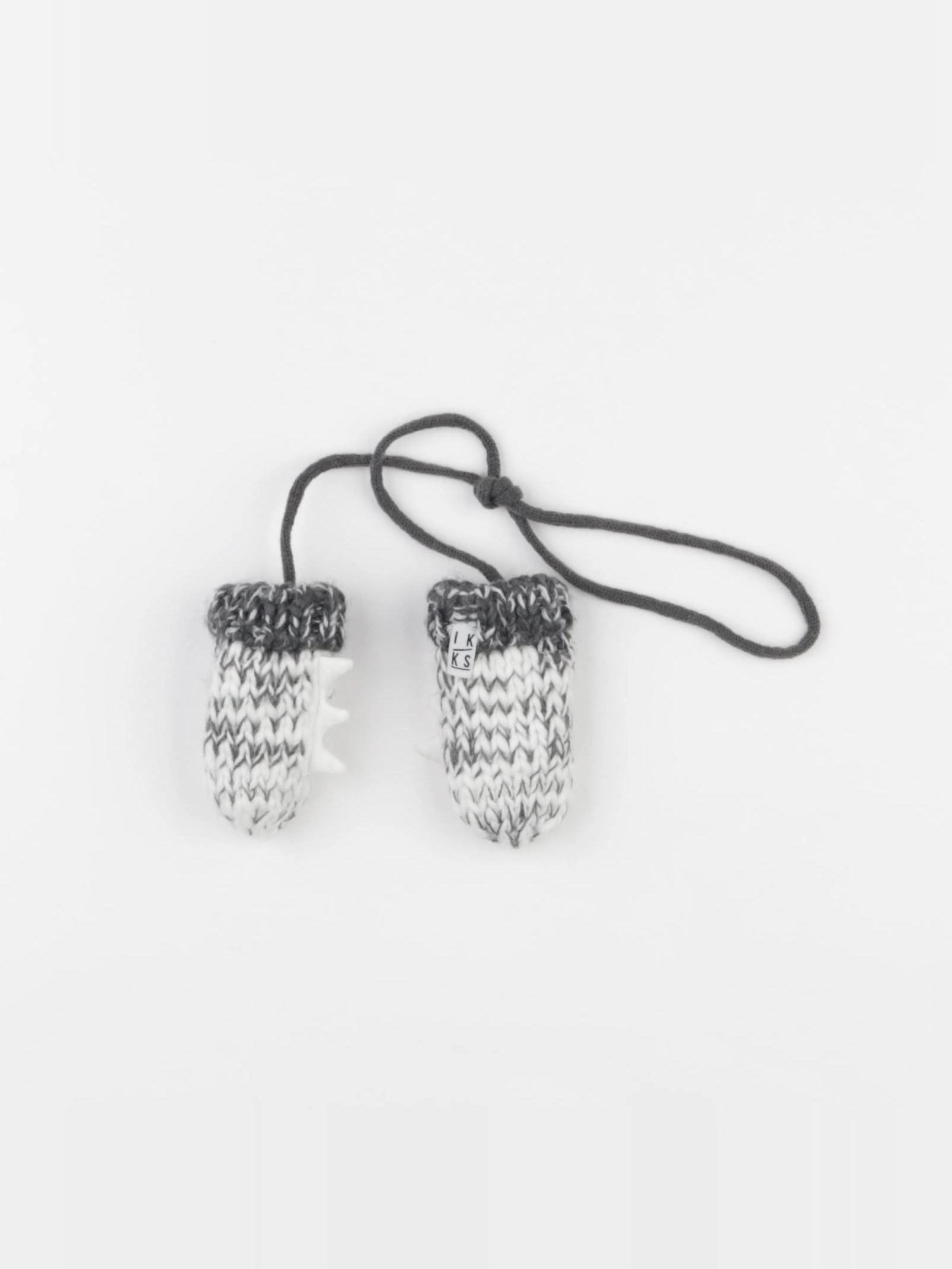 IKKS - moufles blanc, gris - 3/9 mois