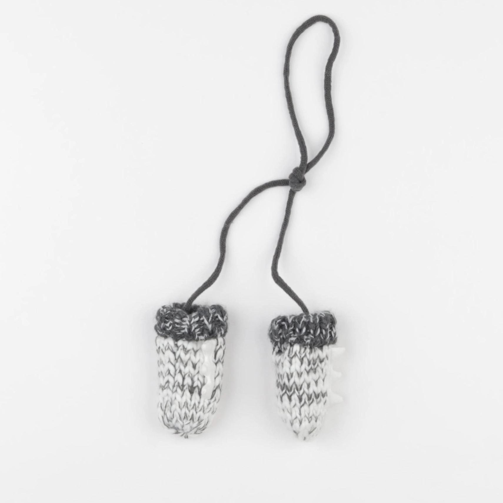 IKKS - moufles blanc, gris - 3/9 mois