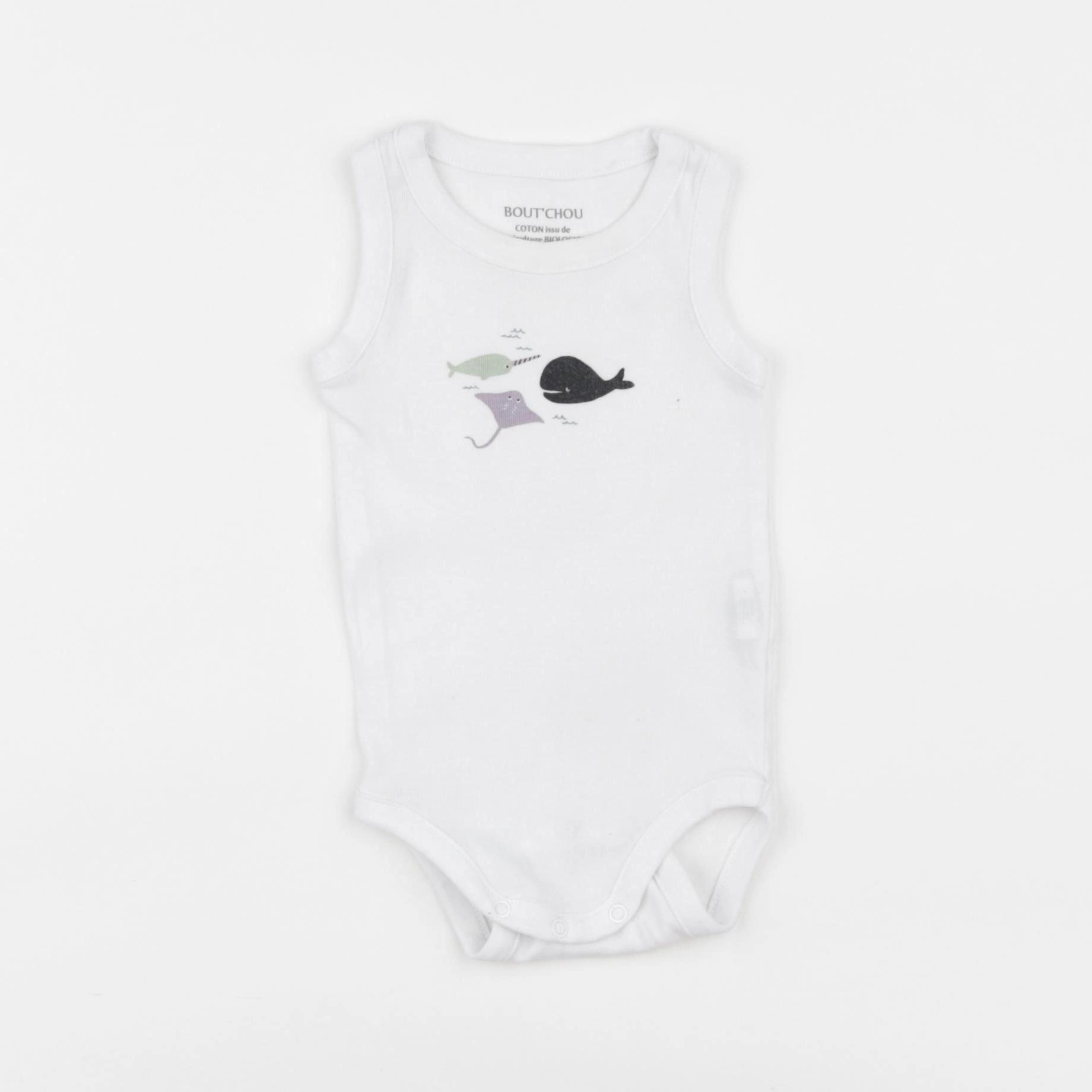 Boutchou - body blanc - 9 mois