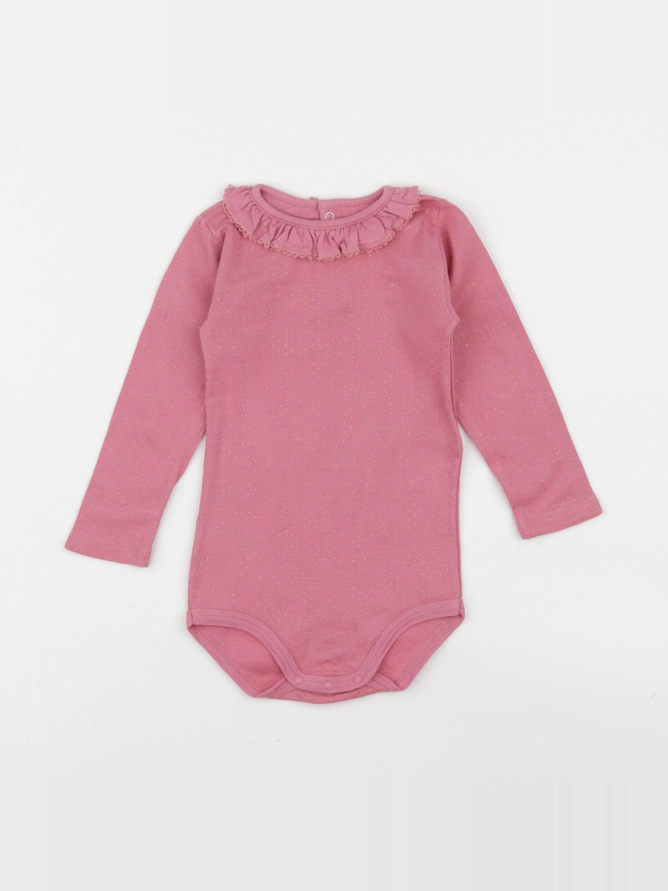 Petit Bateau - body rose - 18 mois