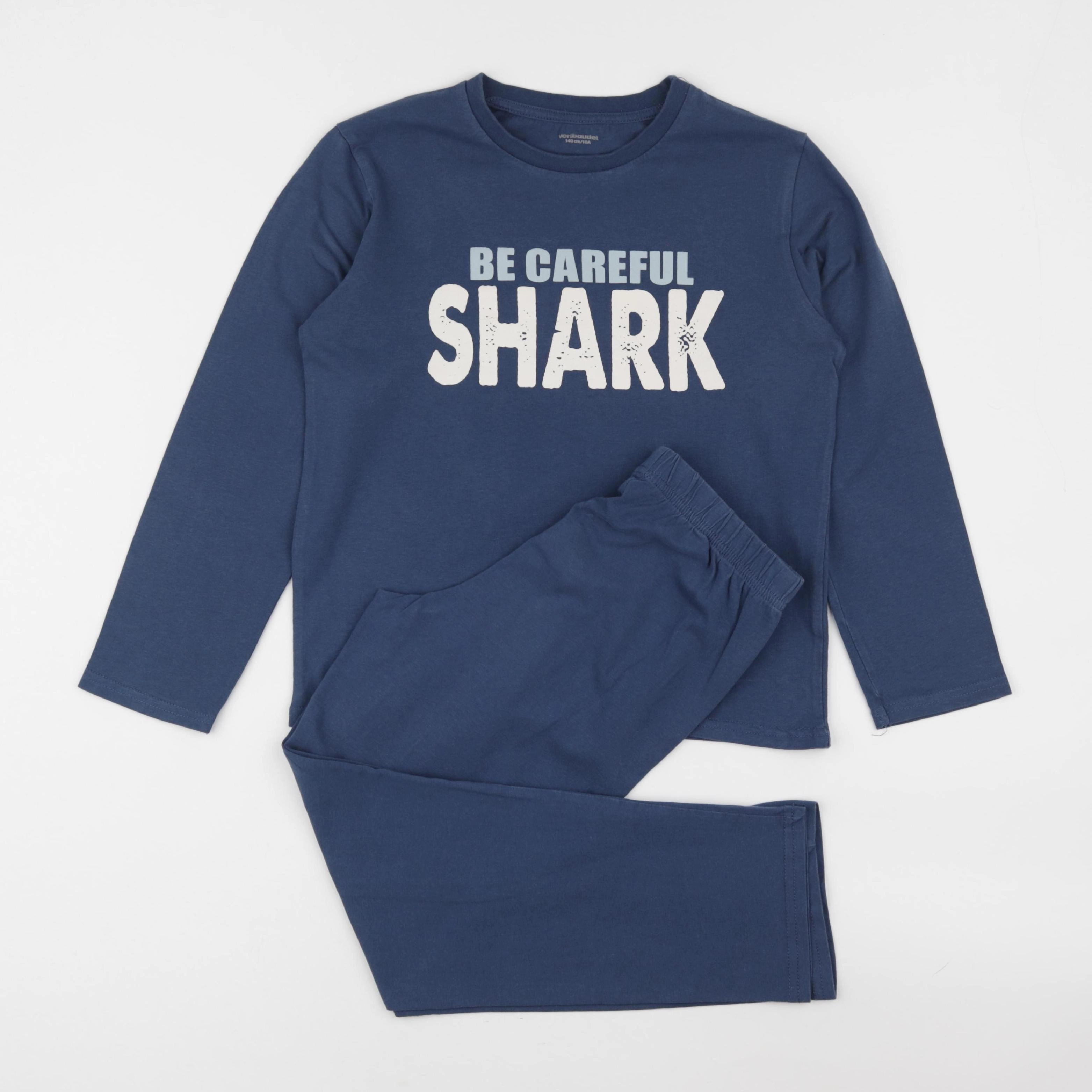 Vertbaudet - pyjama coton bleu - 10 ans