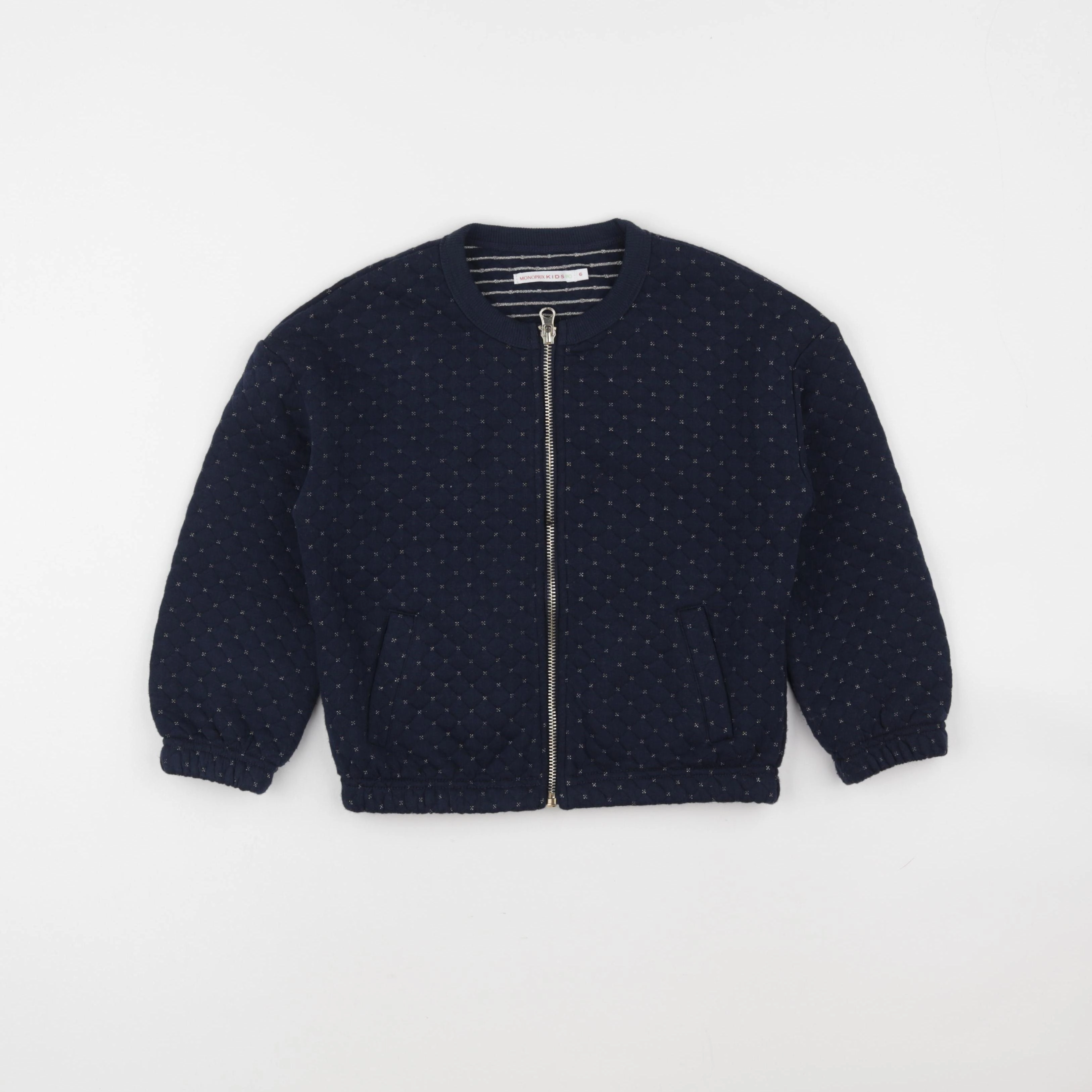Monoprix - sweat bleu - 6 ans