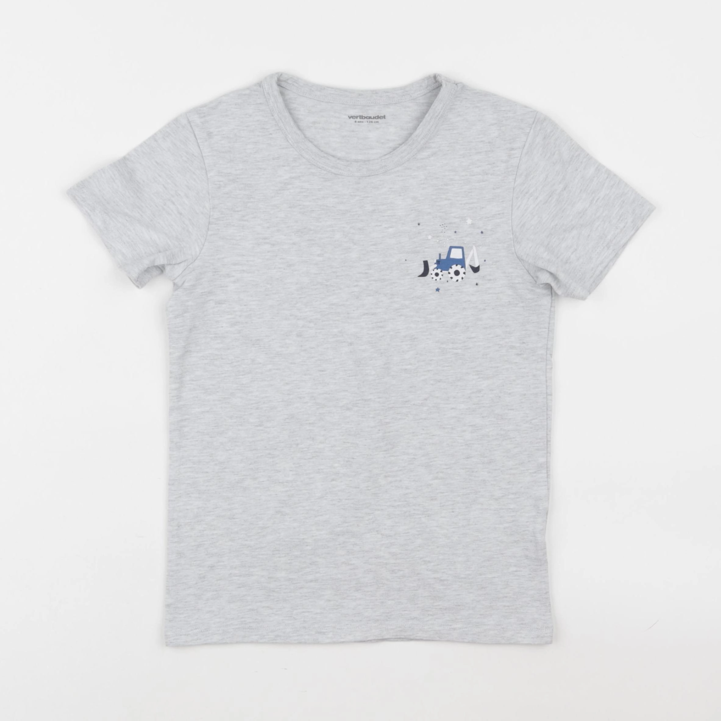 Vertbaudet - maillot de corps gris - 8 ans