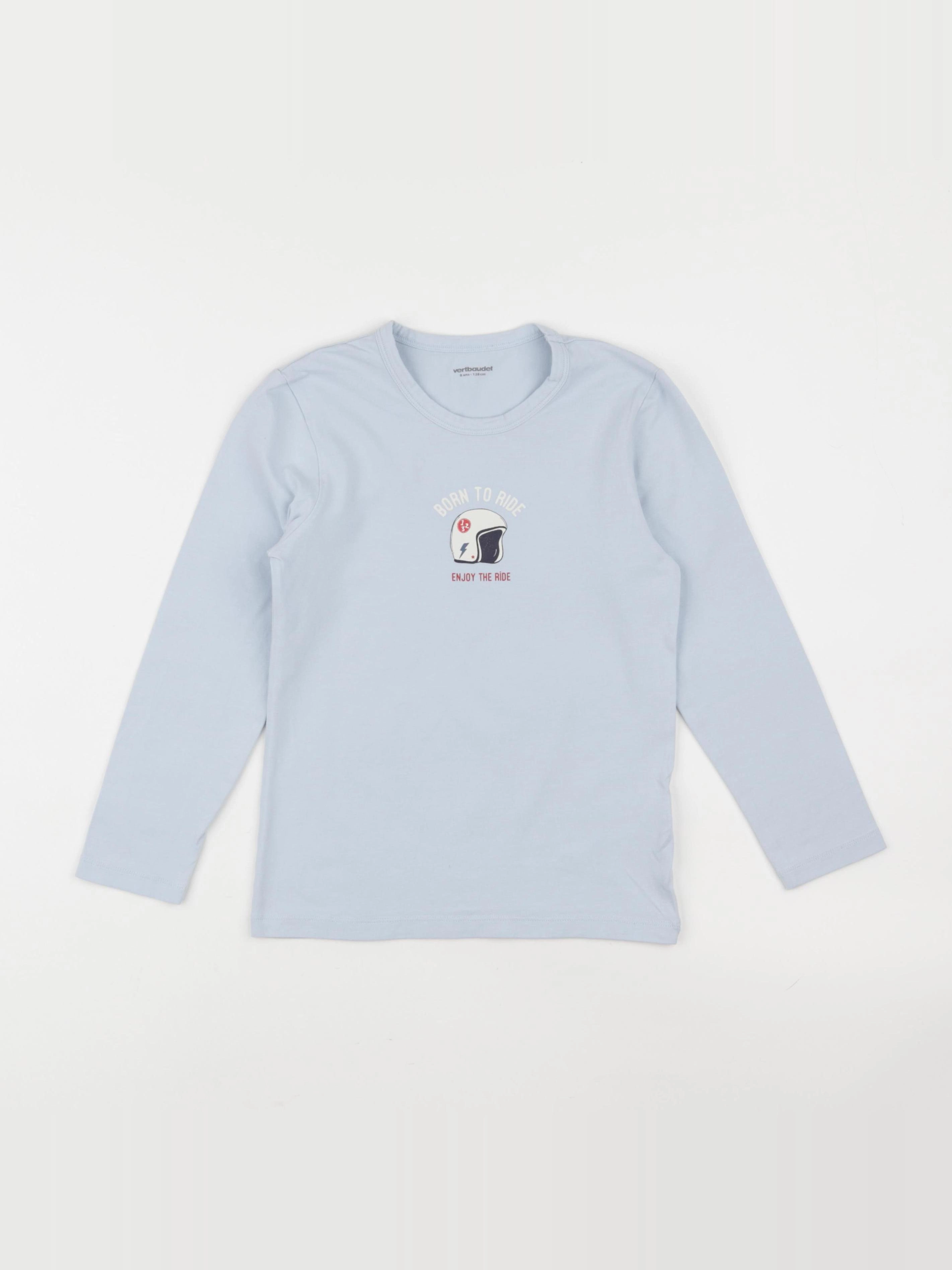 Vertbaudet - maillot de corps bleu - 8 ans