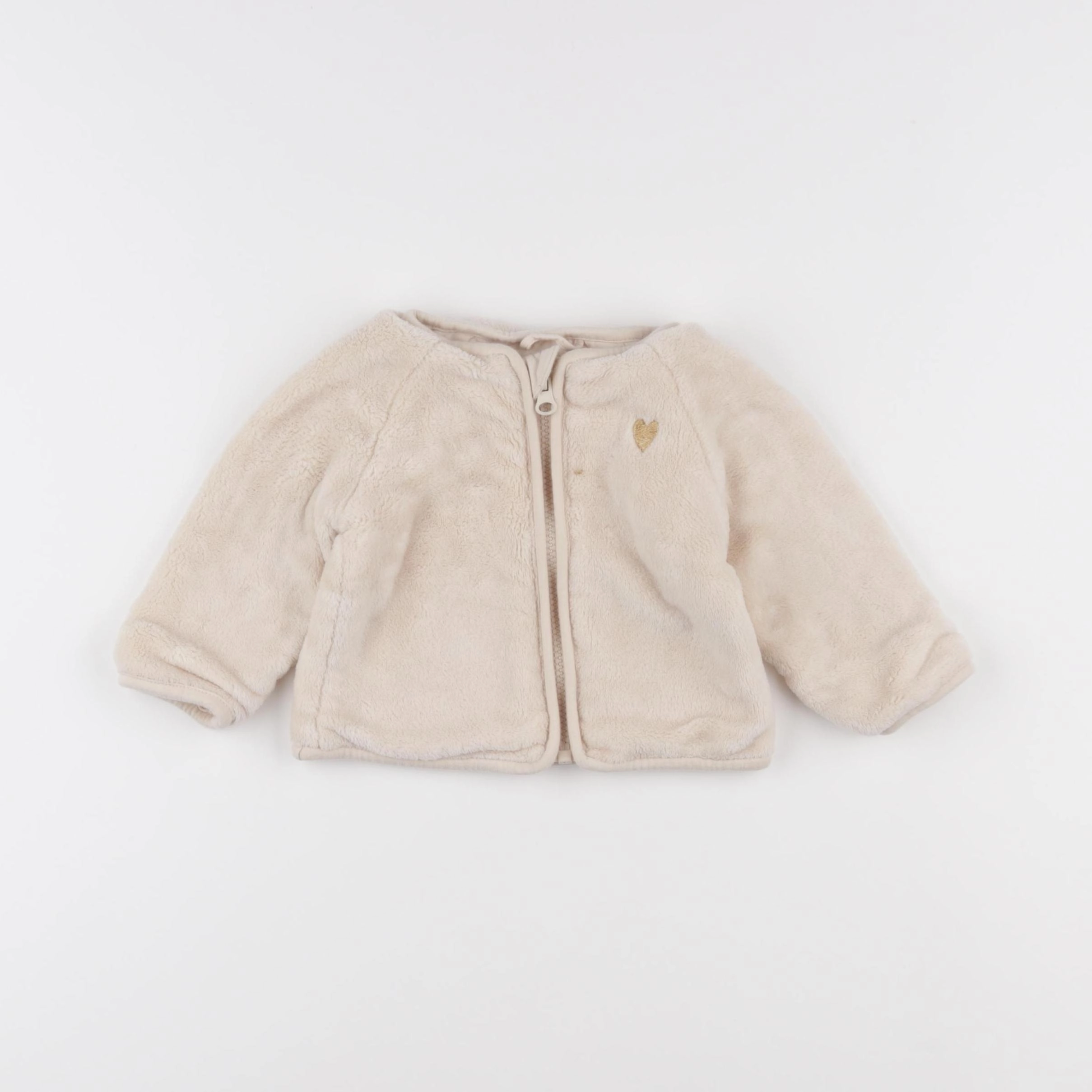Vertbaudet - polaire beige - 12 mois