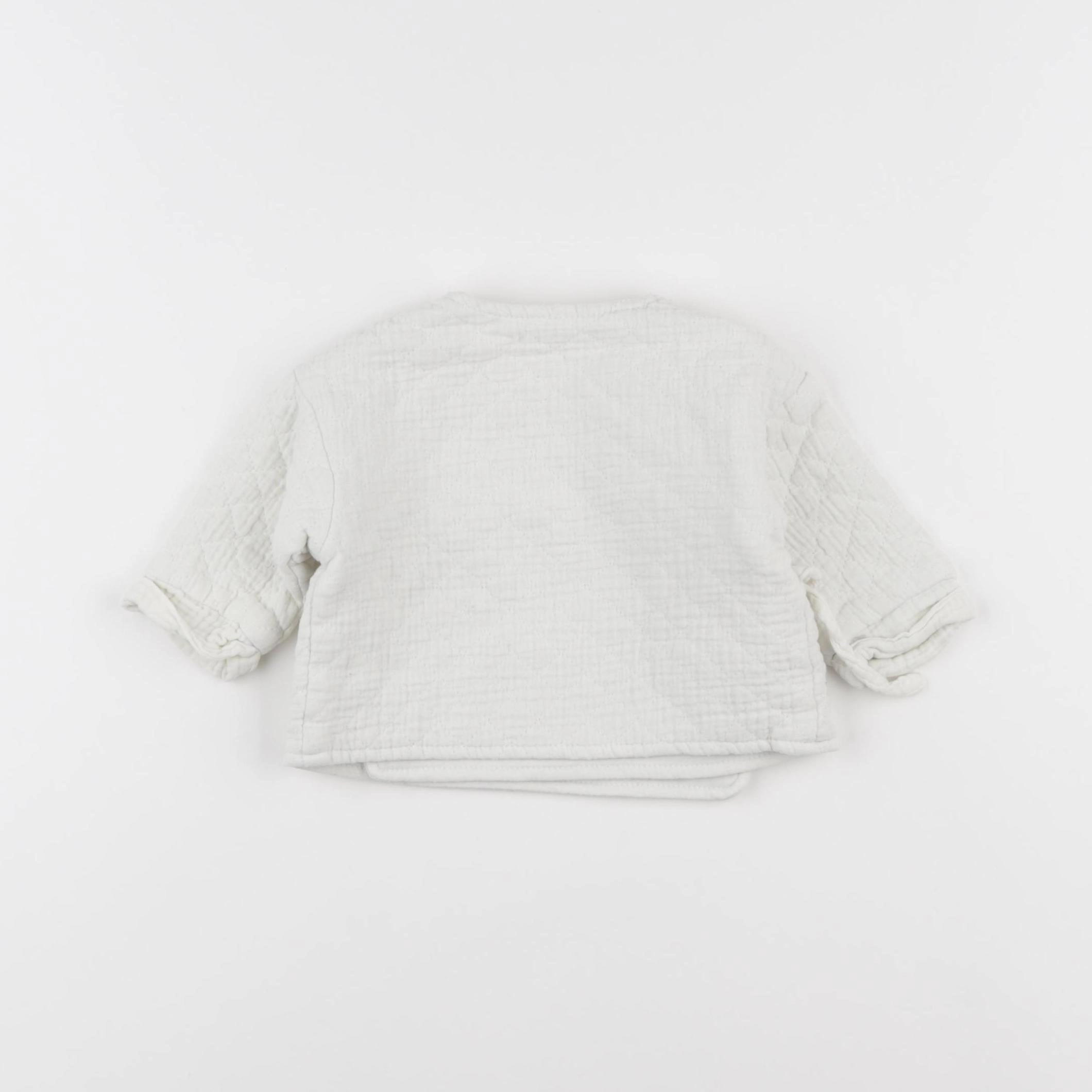 Vertbaudet - gilet blanc - 1 mois