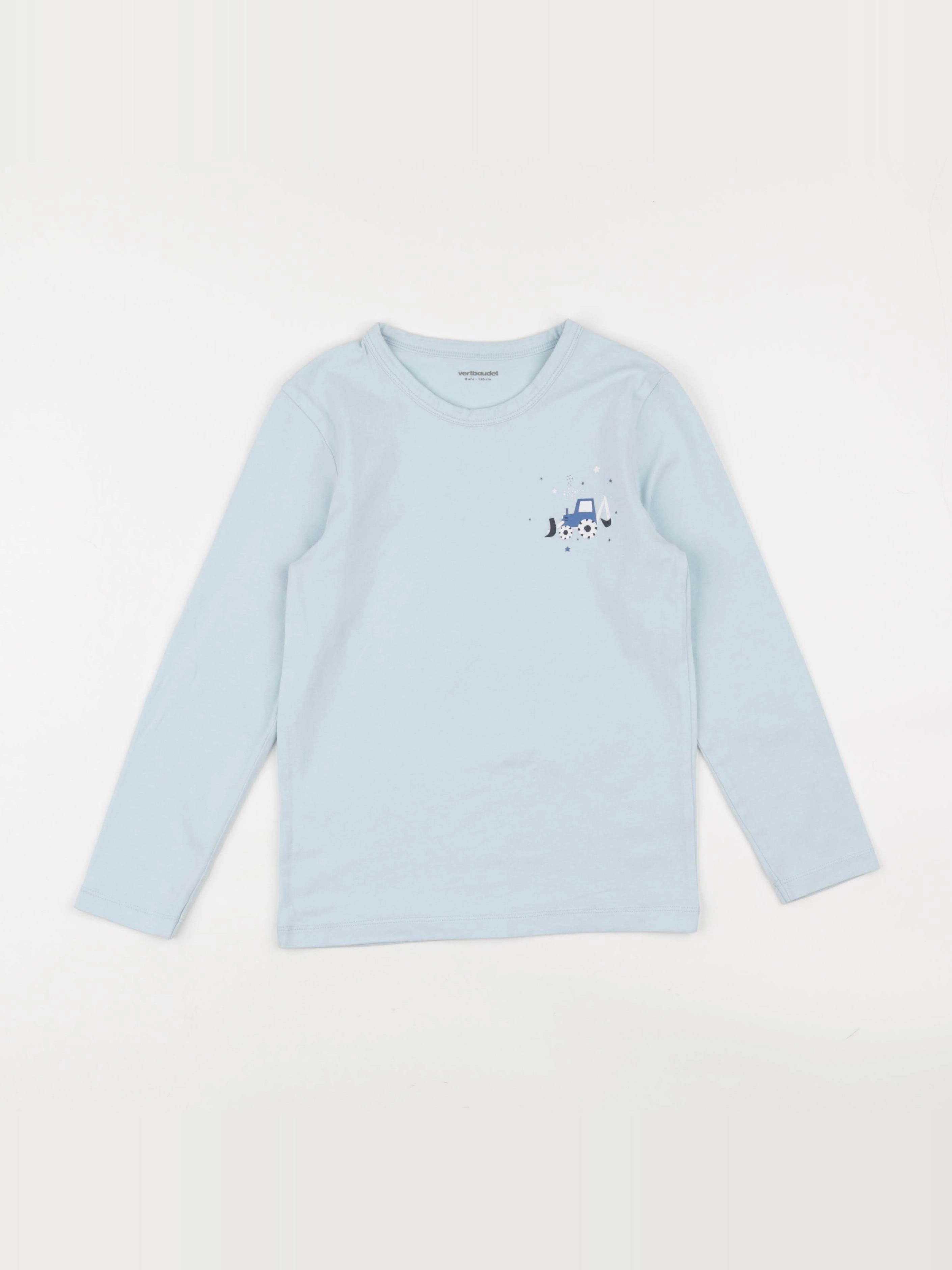 Vertbaudet - maillot de corps bleu - 8 ans