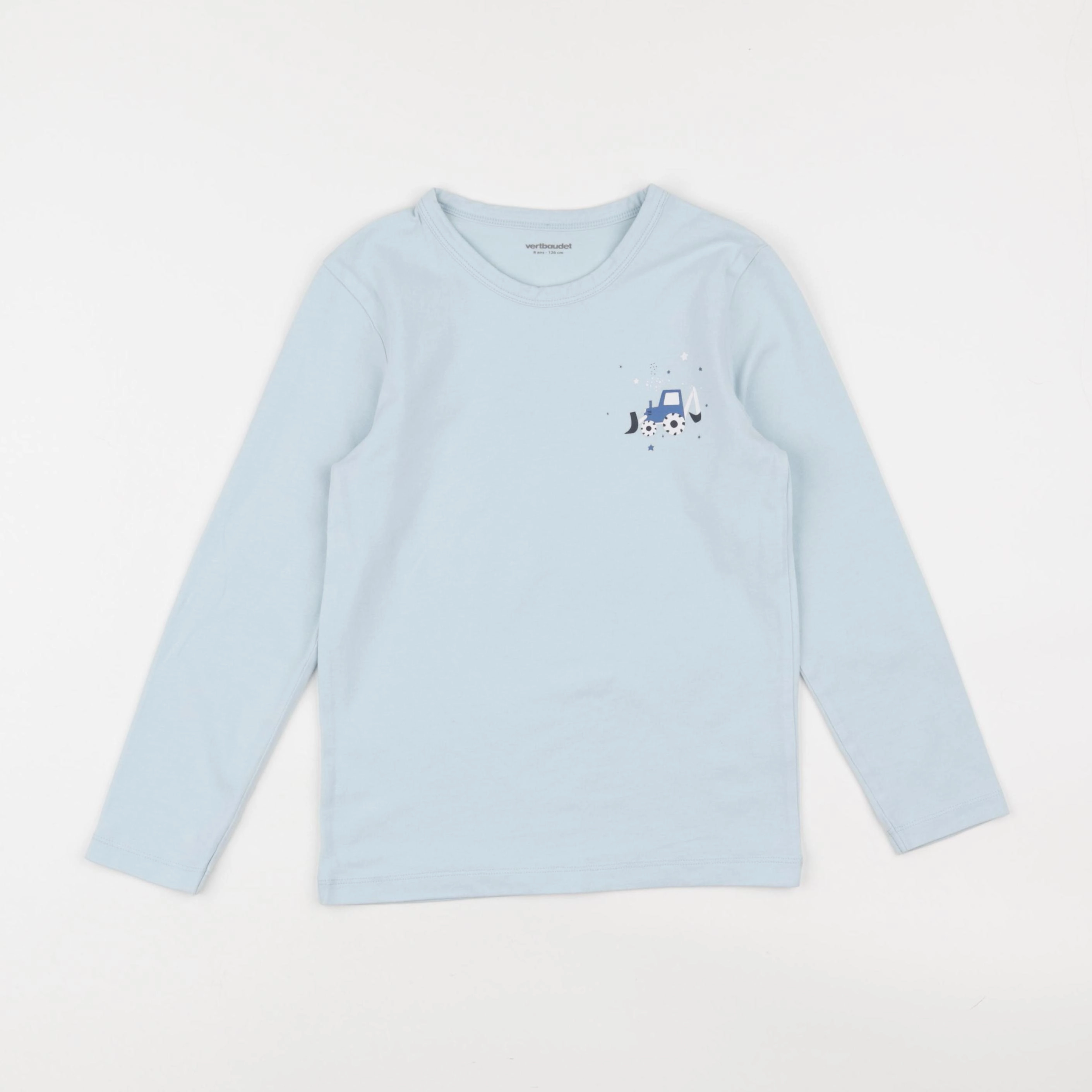Vertbaudet - maillot de corps bleu - 8 ans