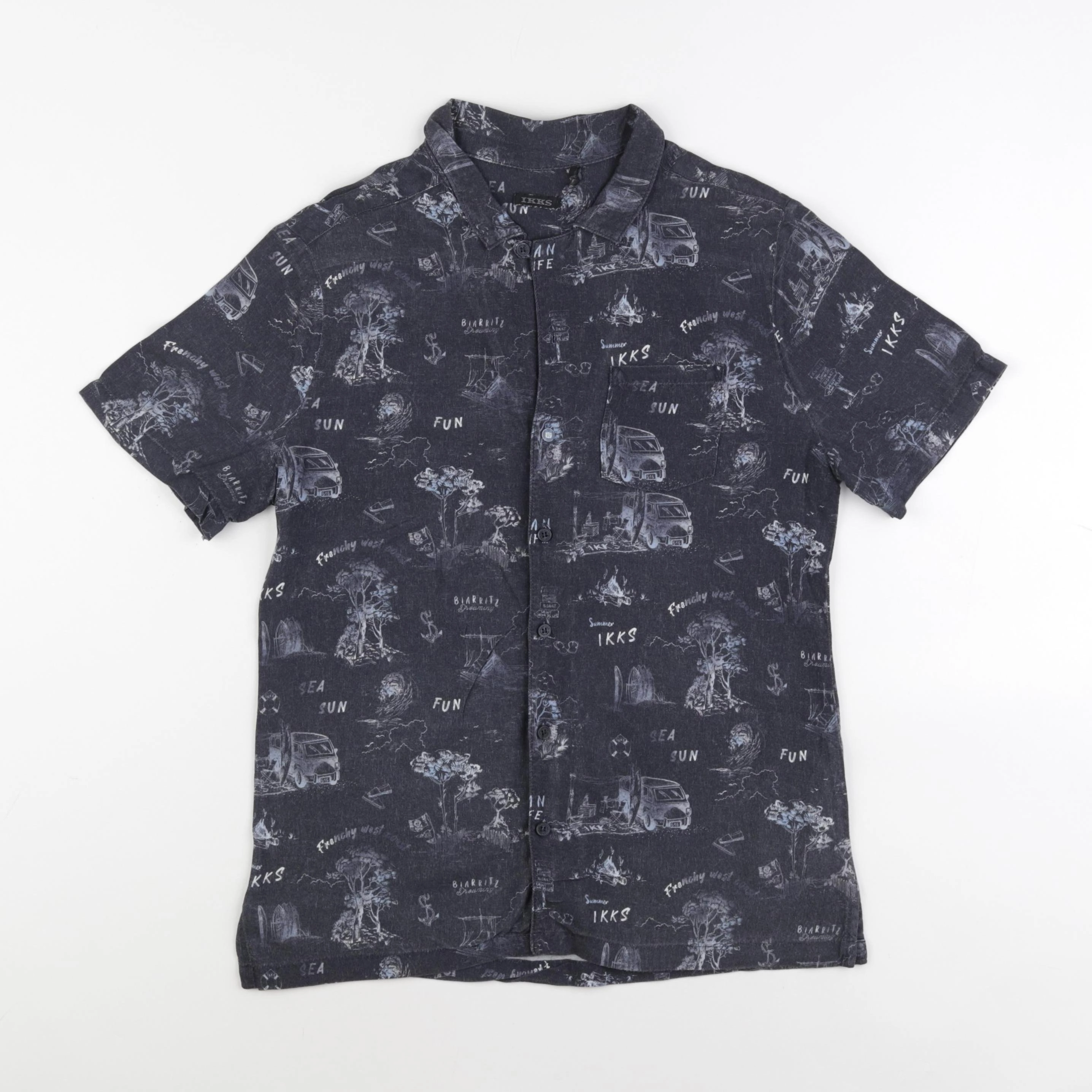IKKS - chemise gris - 14 ans