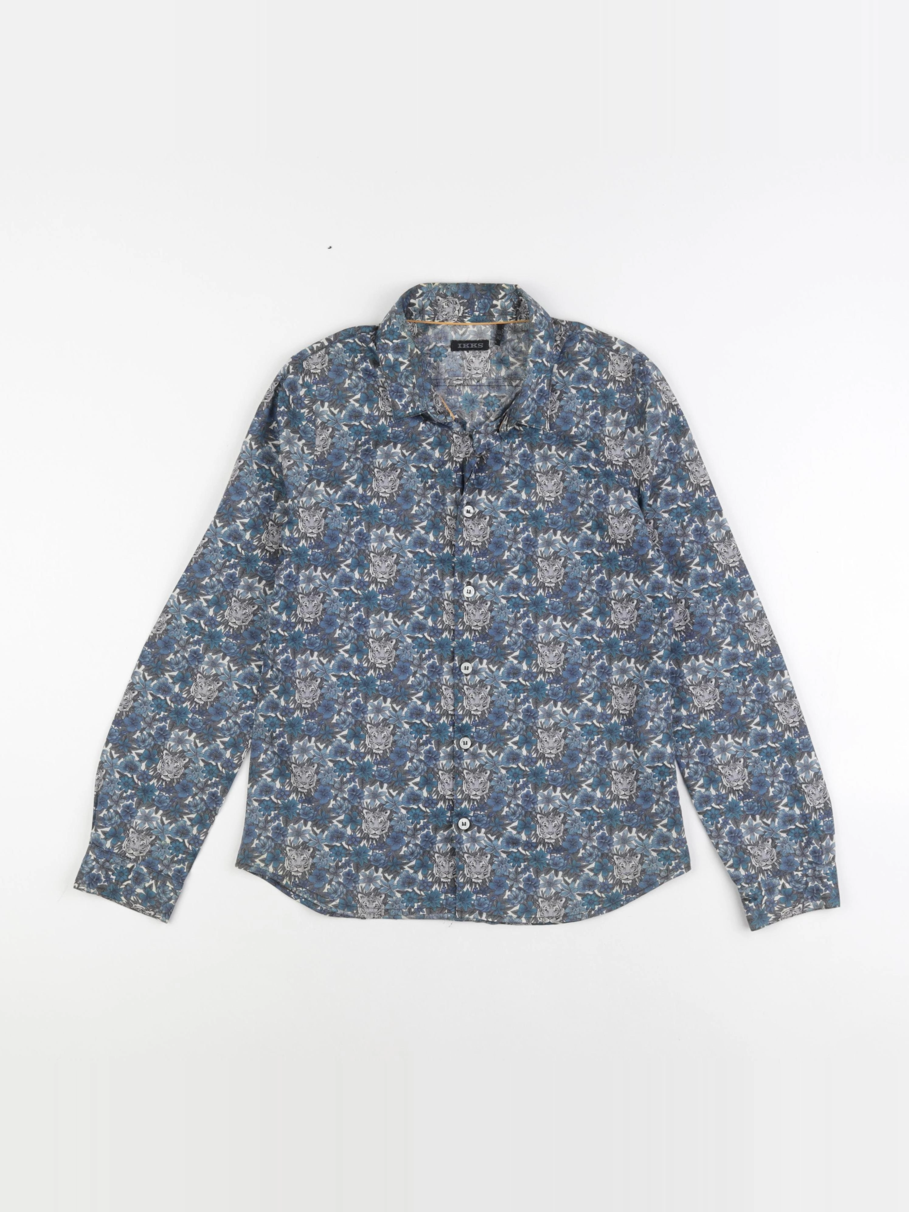 IKKS - chemise bleu - 10 ans
