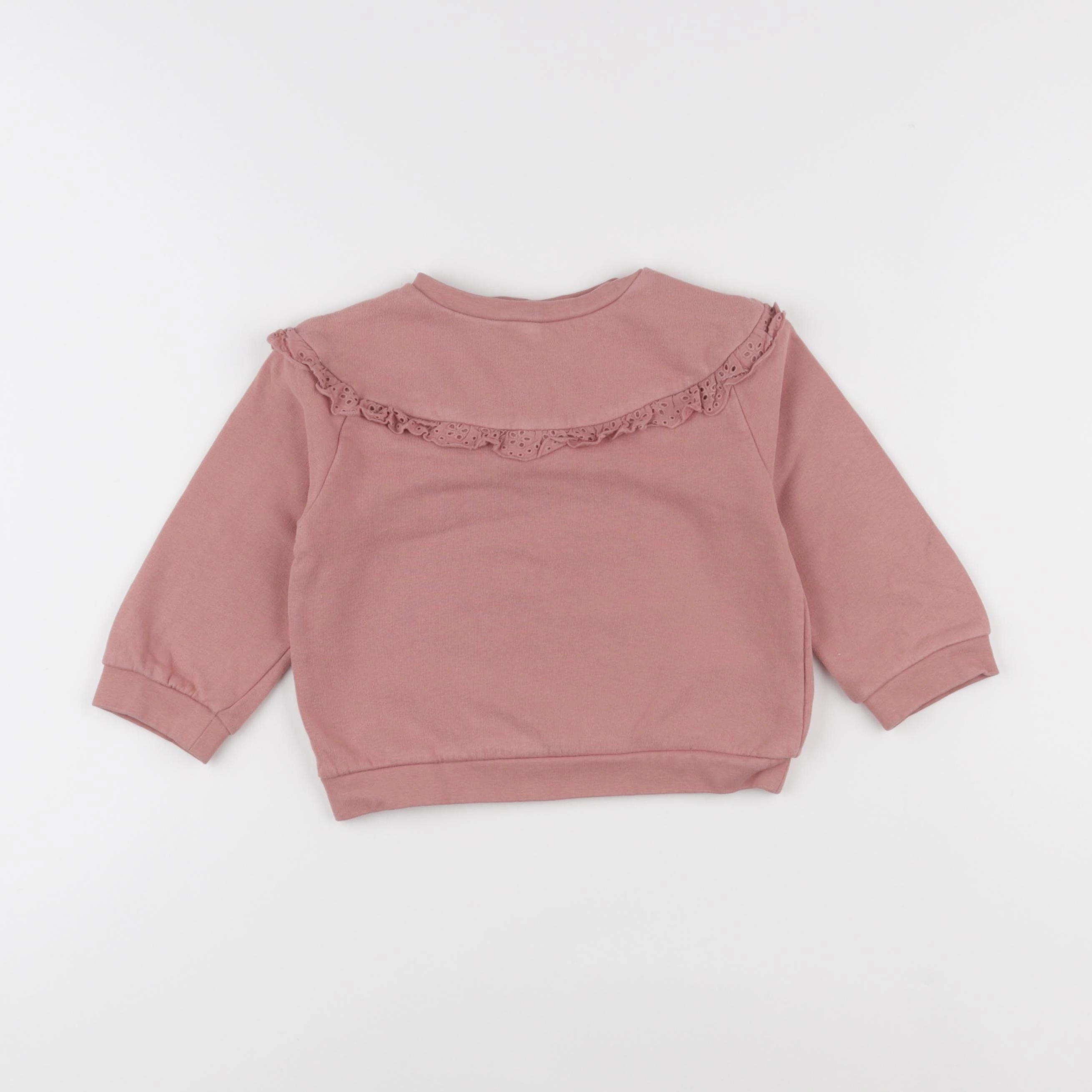 Vertbaudet - sweat rose - 24 mois