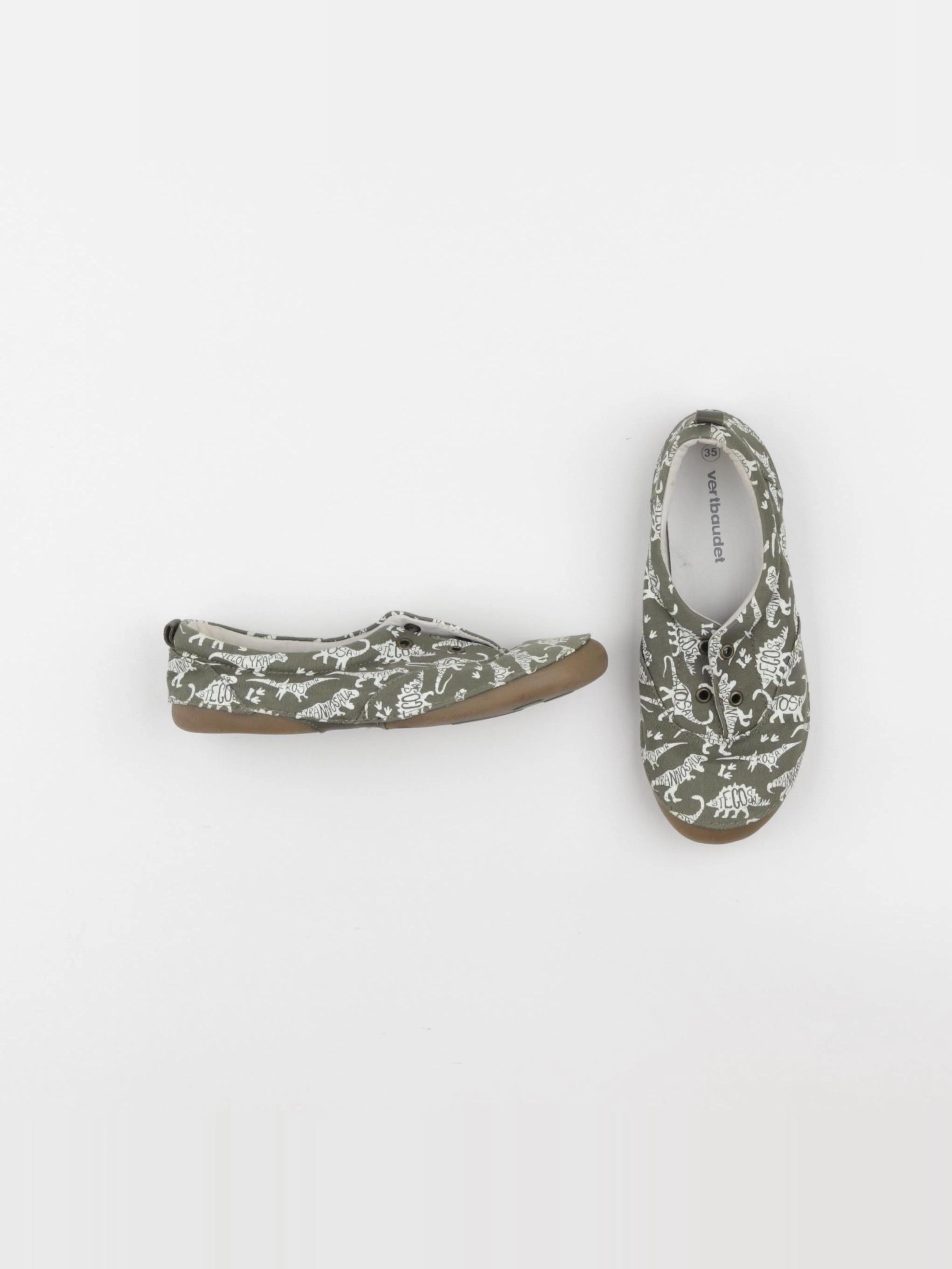 Vertbaudet - chaussons vert - pointure 35