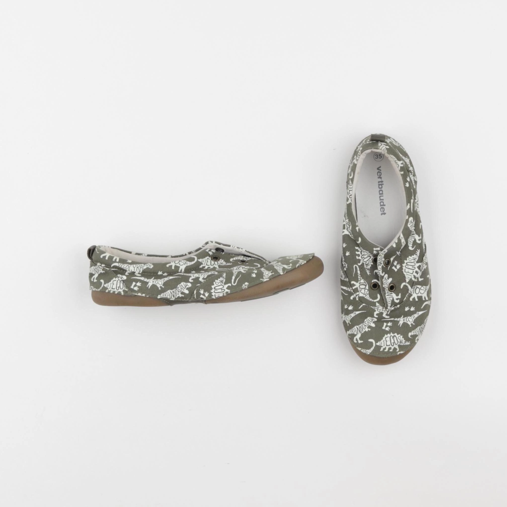 Vertbaudet - chaussons vert - pointure 35