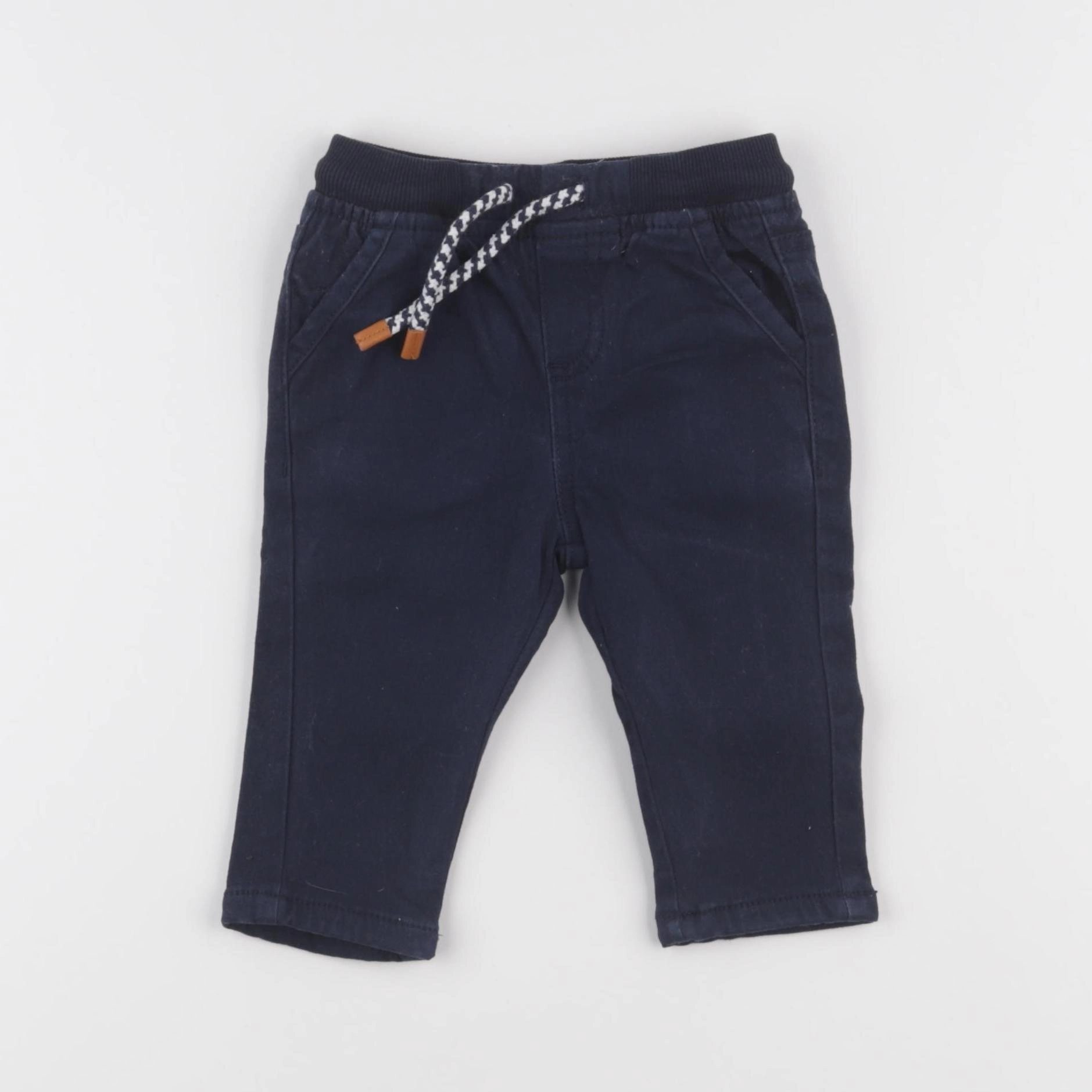 Vertbaudet - pantalon bleu - 6 mois