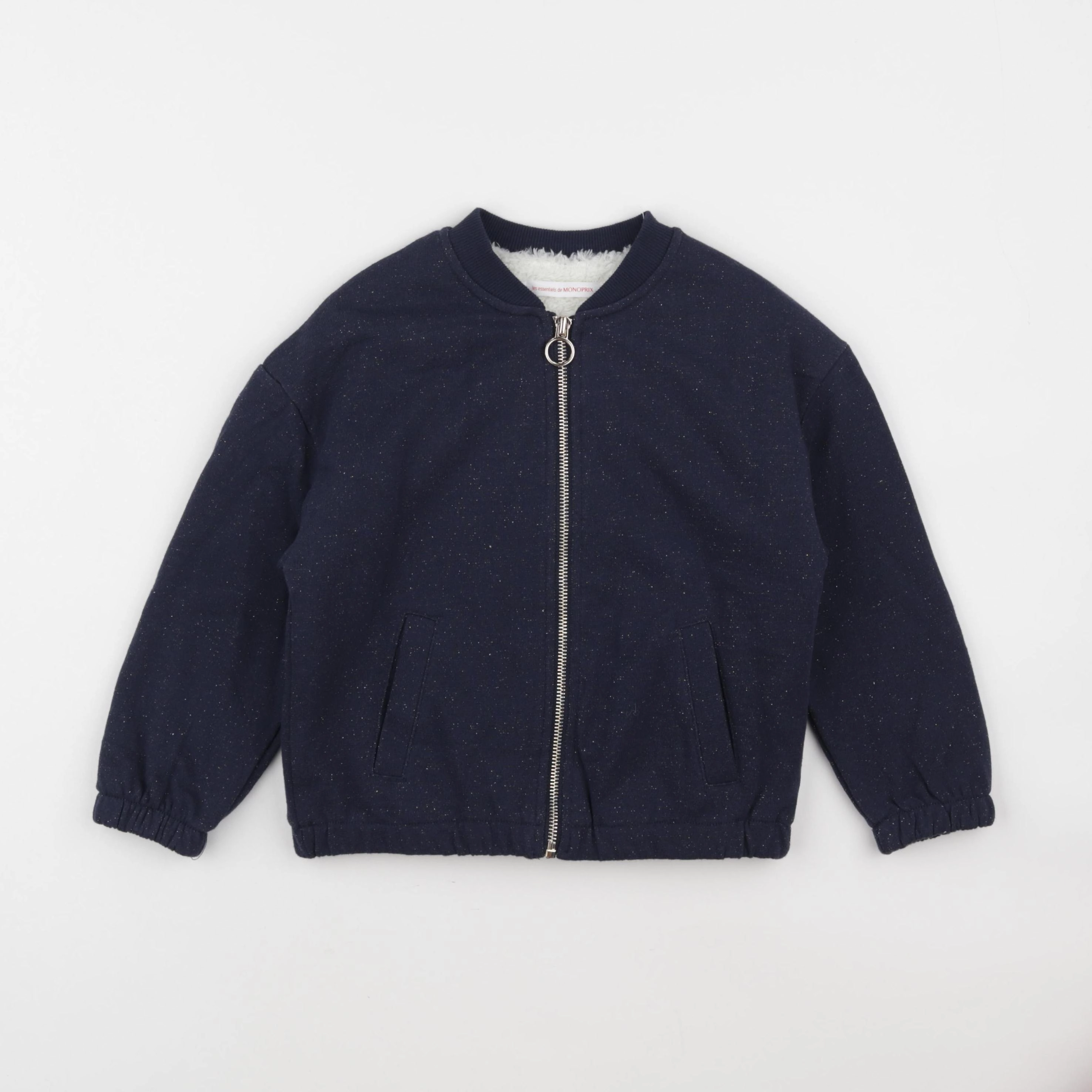 Monoprix - sweat bleu, or - 6 ans