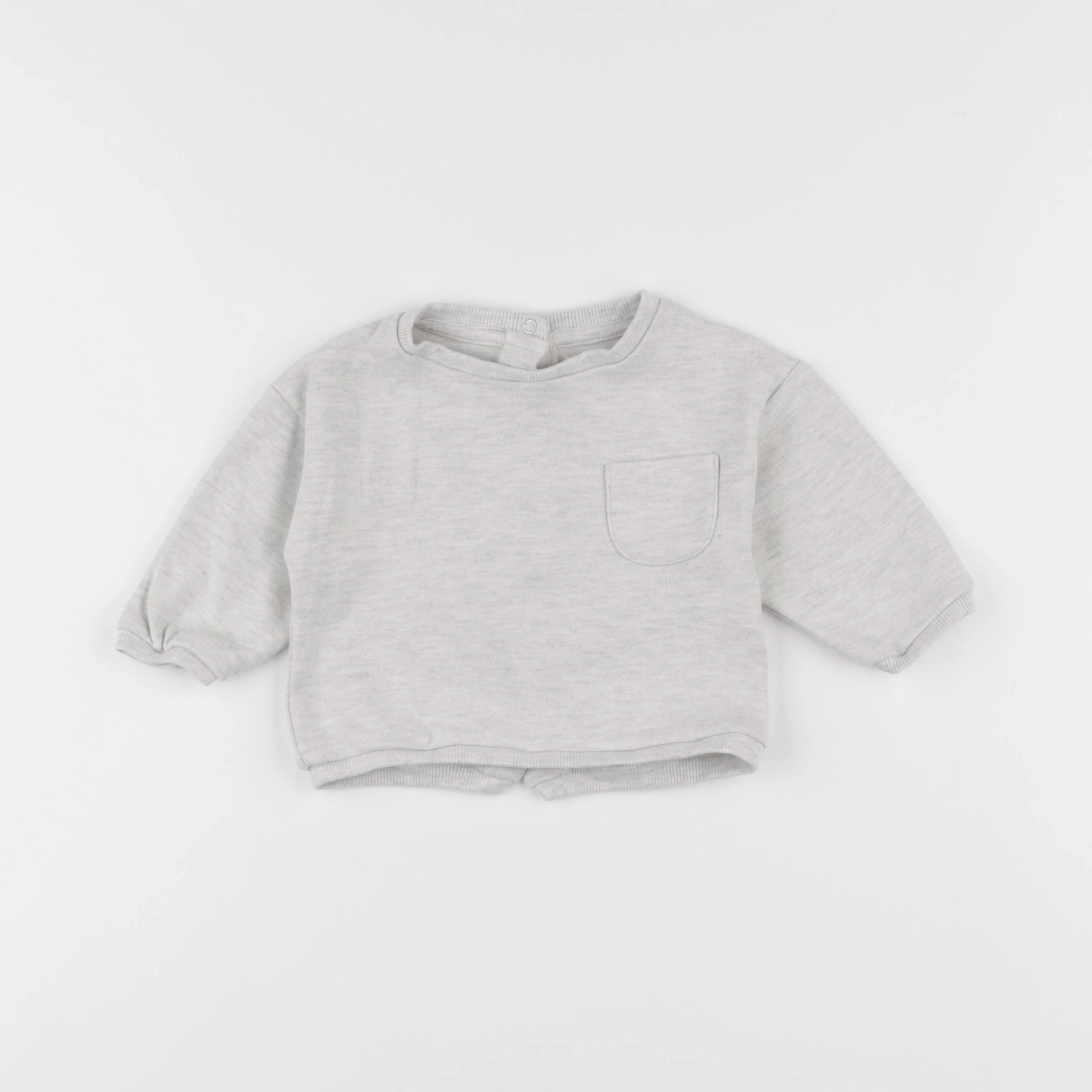 Vertbaudet - sweat gris - 6 mois
