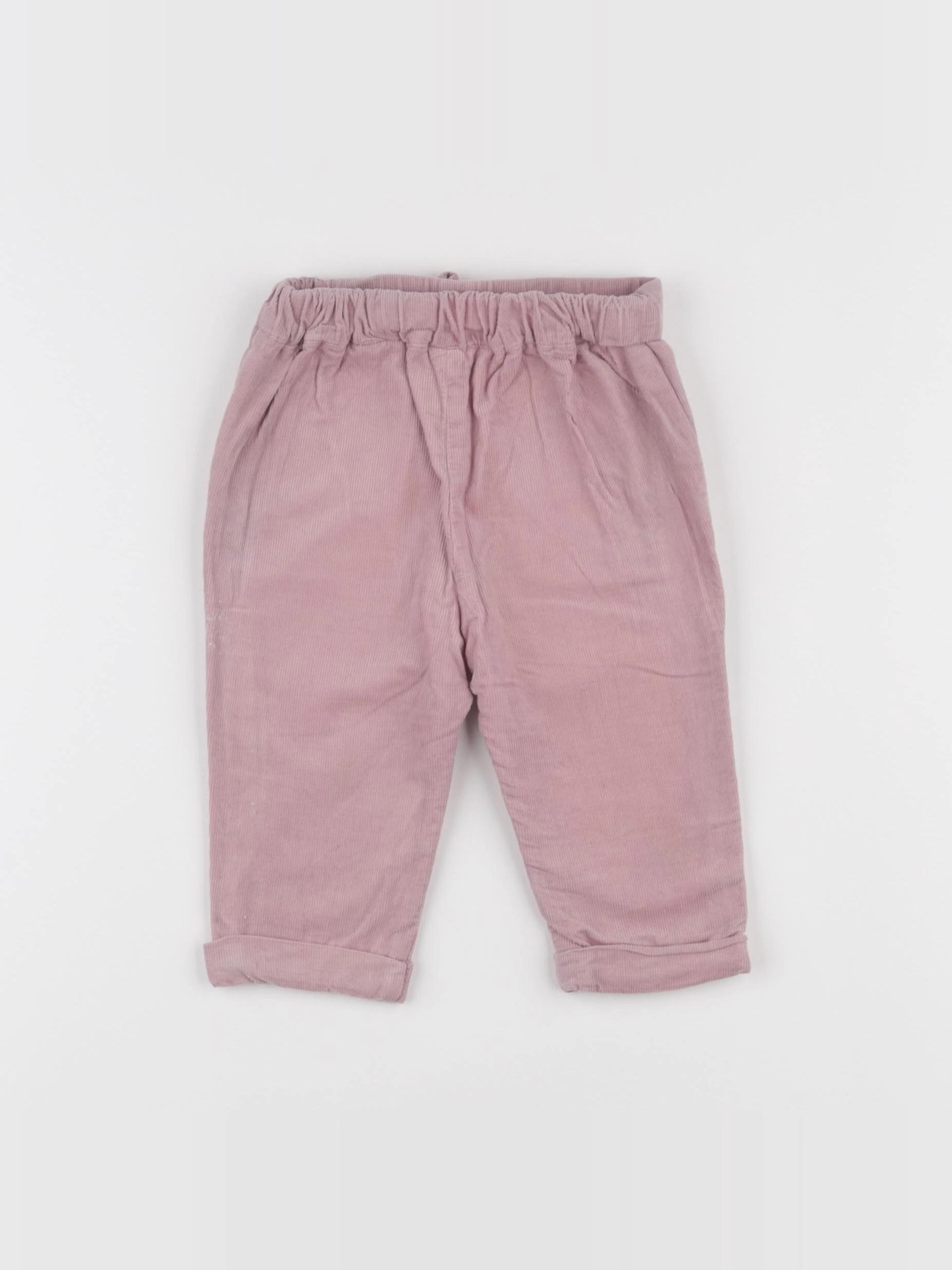 Vertbaudet - pantalon rose - 9 mois