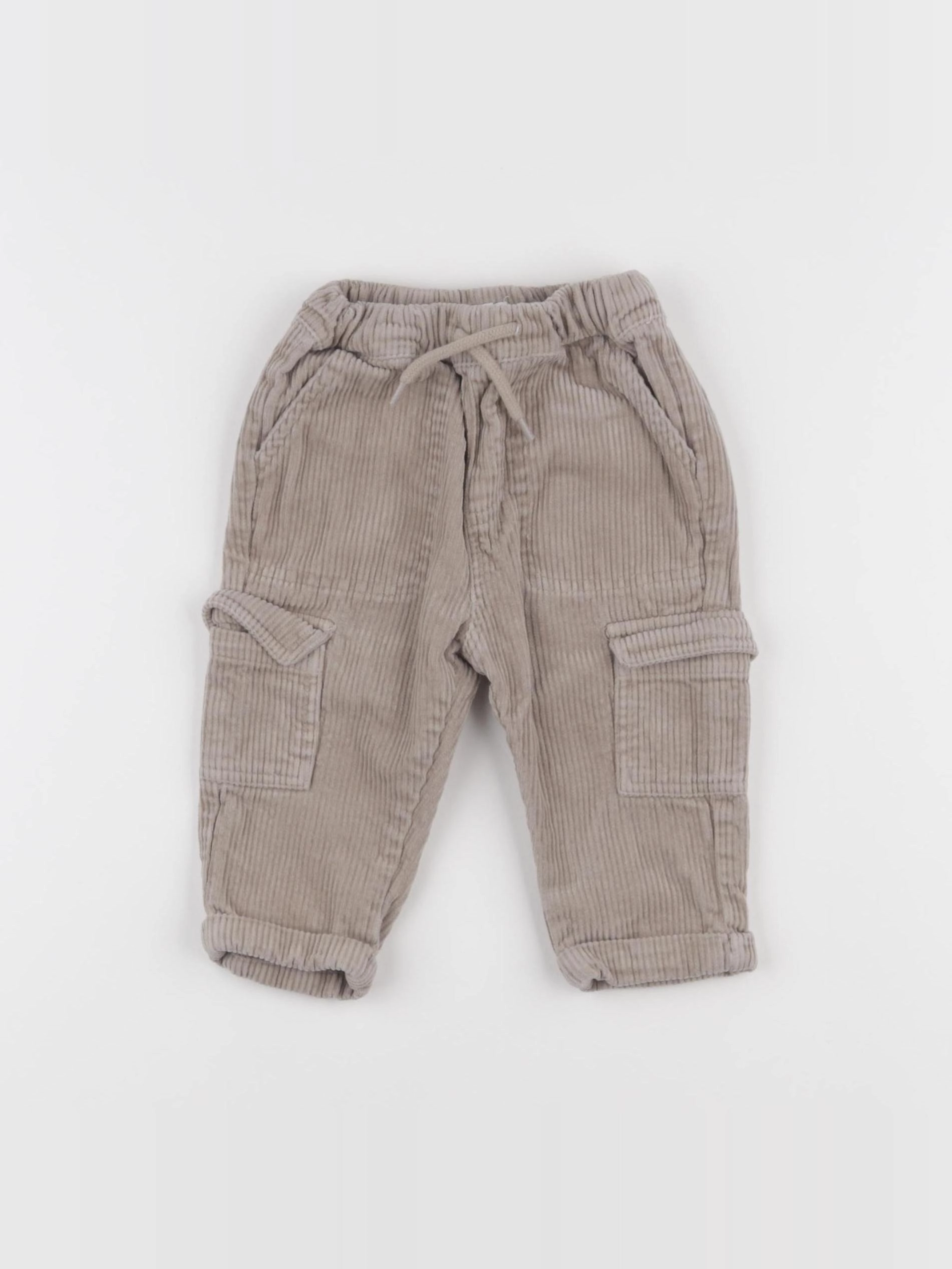 Vertbaudet - pantalon beige - 9 mois