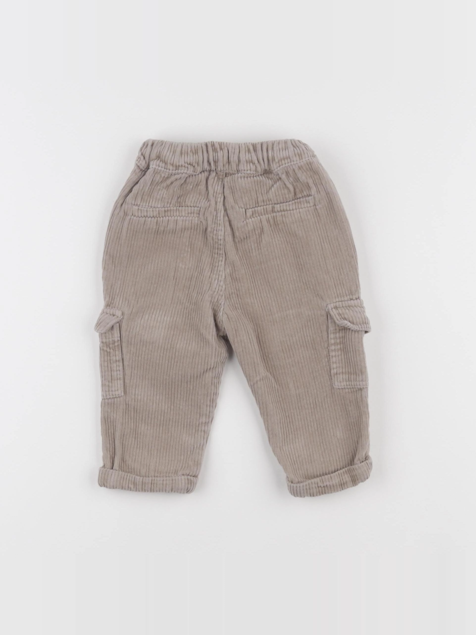 Vertbaudet - pantalon beige - 9 mois