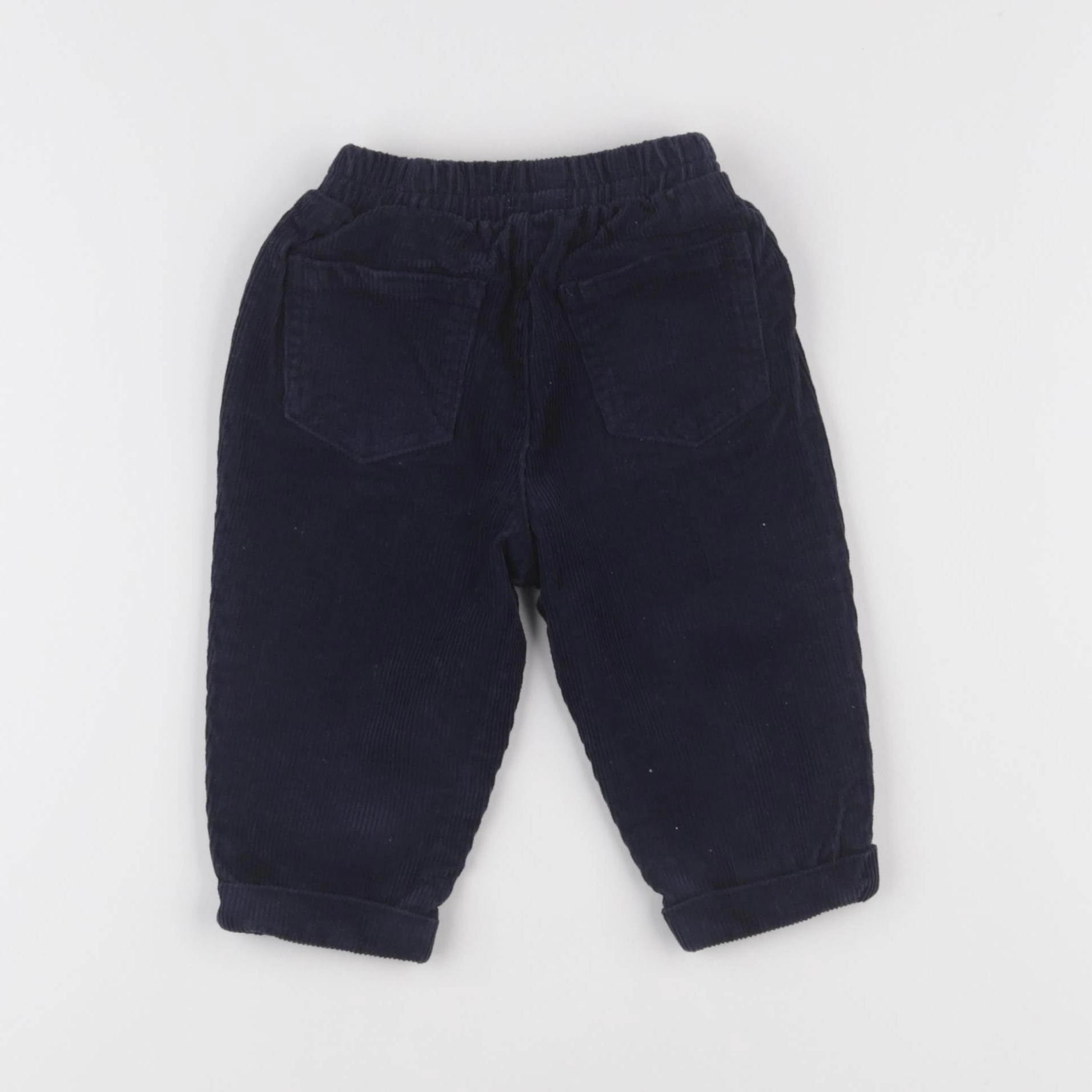 Vertbaudet - pantalon bleu - 9 mois