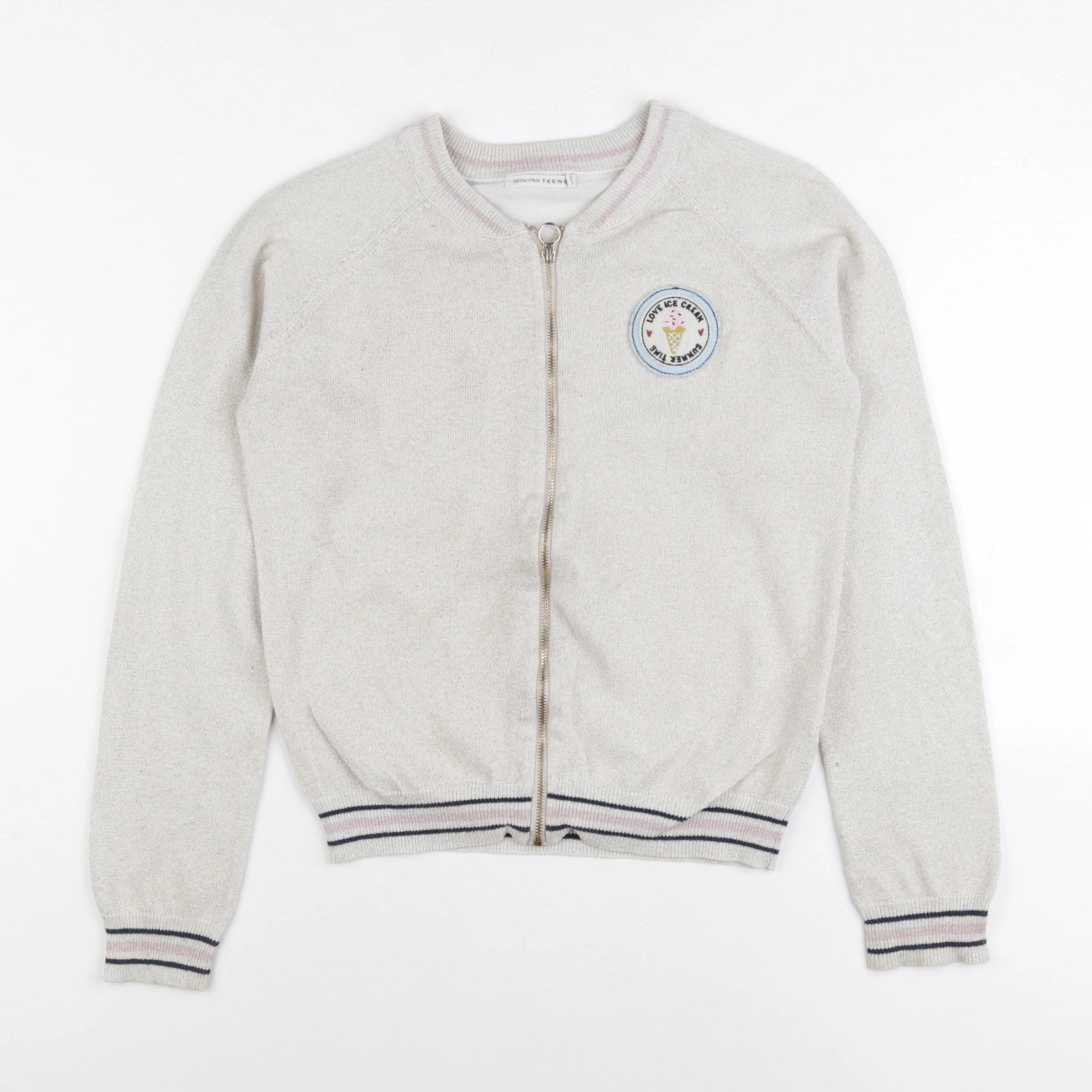 Monoprix - gilet or - 14 ans